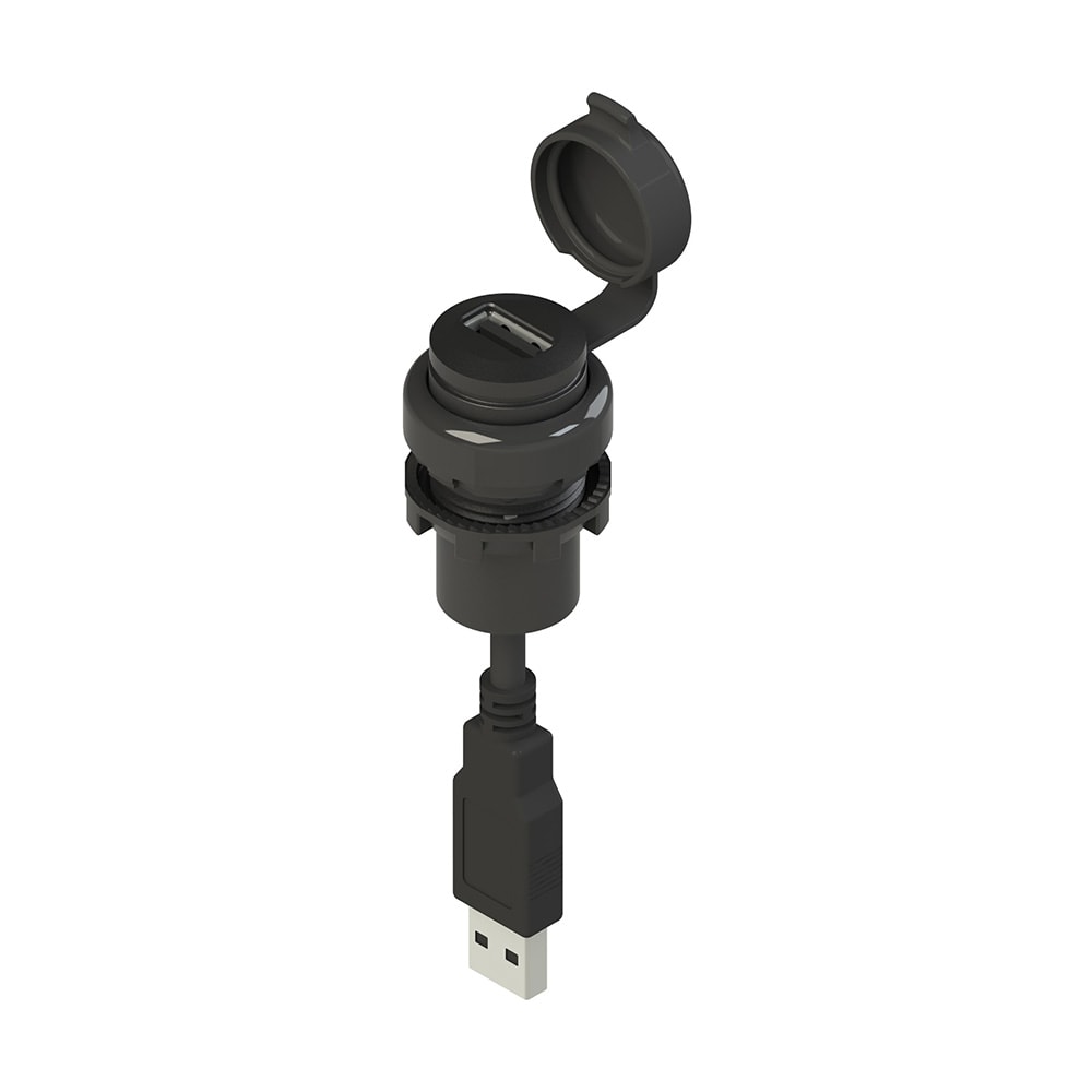 PIZZATO ELETTRICA PZZE2 1USB1CN0.8 PRESA USB 2.0 SERIE EROUND