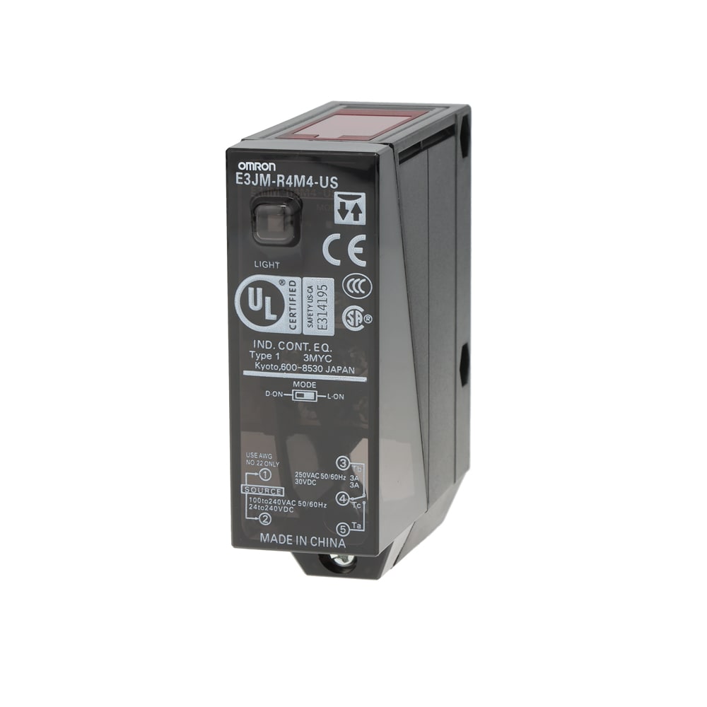 OMRON OMRE3JMR4M4US PHOTOELECTRIC SENSOR, RETRO-REFLECTIVE,