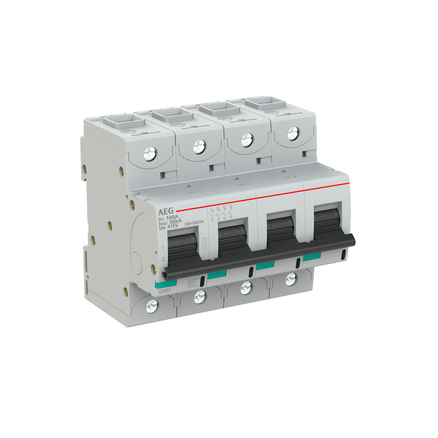 ELETTRA SRL AEG AEGE880504D100 INT.AUT.AEG E880+ 4P D 100A 50KA