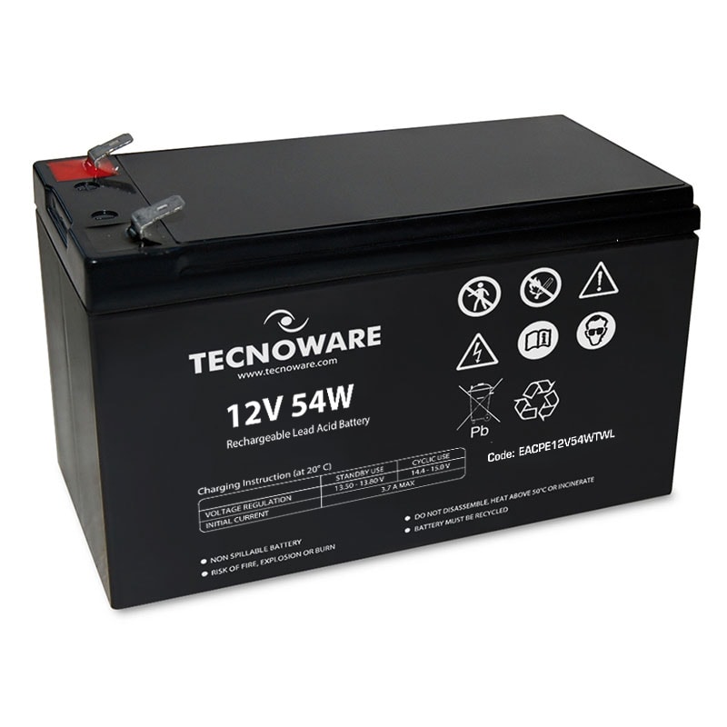 TECNOWARE SRL TCWEACPE12V54WTWL POWER BATTERY TECNOWARE 12V 54W FASTON 6