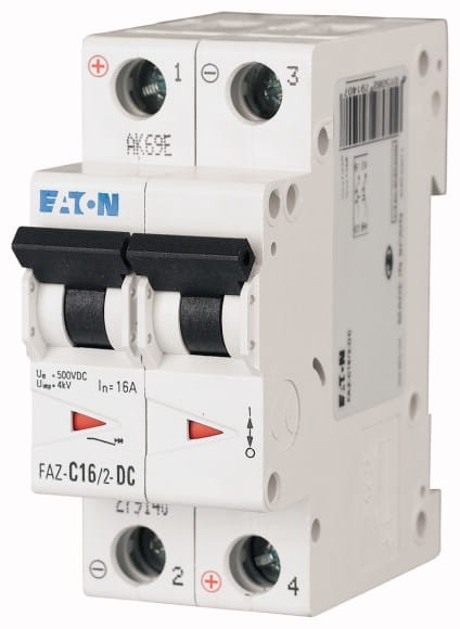 EATON - EAO279140 FAZ-C16/2-DC INT. MT 10KA 2P C-DC 16A