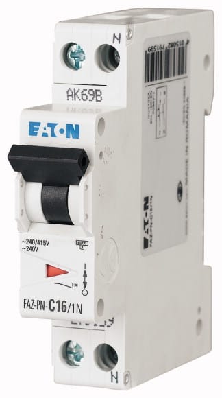 EATON EAO279156 FAZ-PN-C6/1N INT. MT 6KA 1N 1MOD. 6A C