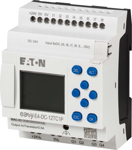 EATON - EAO197506 EASY-E4-DC-12TC1P P-IN PLC 24VDC 8I 4U D