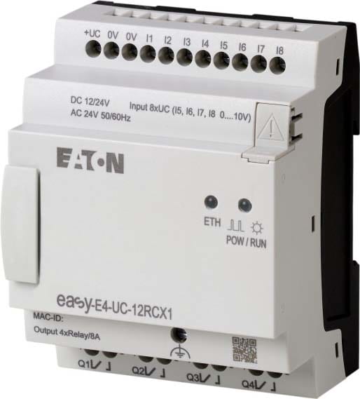 EATON - EAO197216 EASY-E4-AC-12RXC1 PLC 230VAC 8IN 4UR