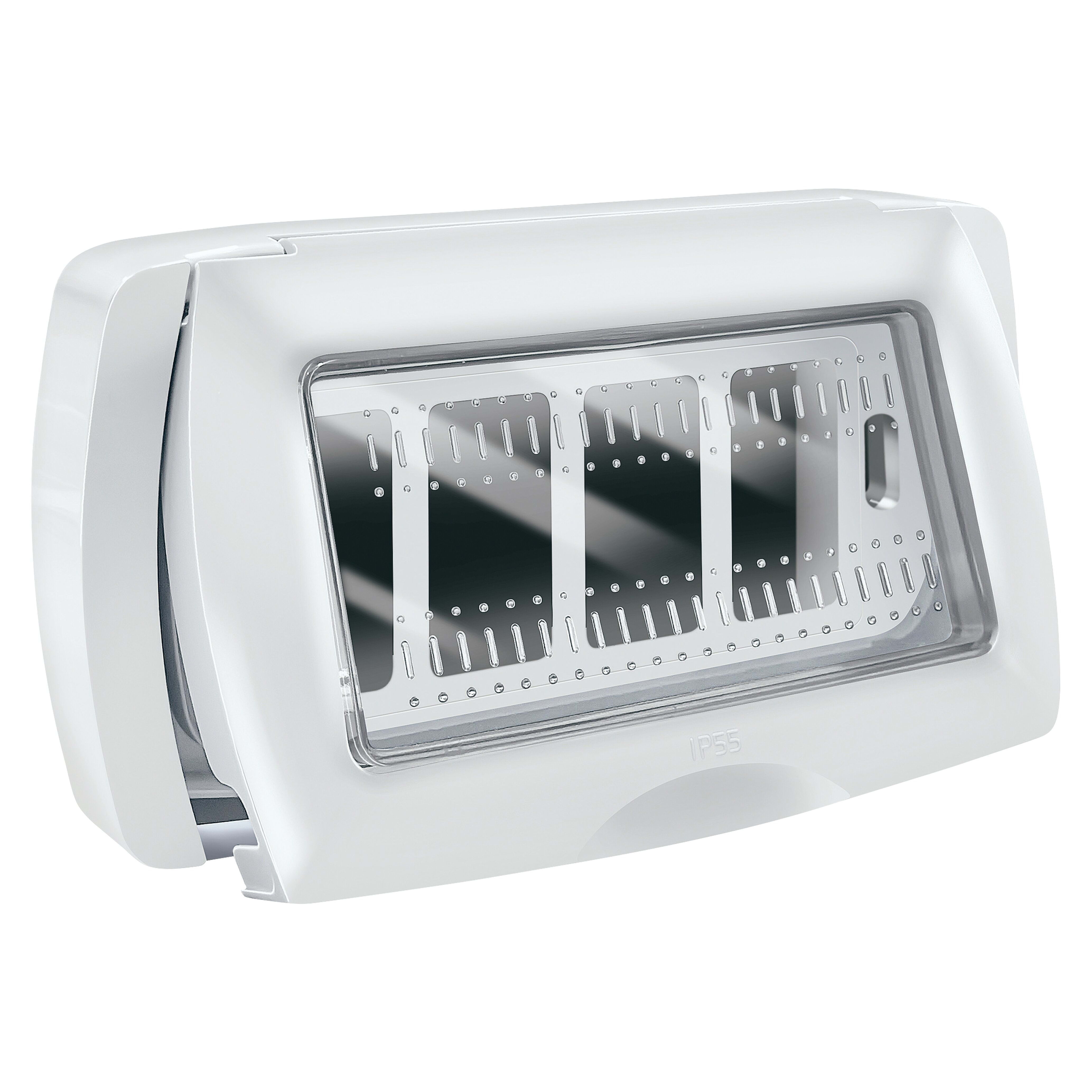 ELETTROCANALI SRL ETNEC3164B PLACCA AUTOPORTANTE IP55 4 POSTI BIANCA