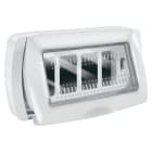 ELETTROCANALI ETNEC3164B PLACCA AUTOPORTANTE IP55 4 POSTI BIANCA