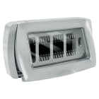ELETTROCANALI ETNEC3164G PLACCA AUTOPORTANTE IP55 4 POSTI GRIGIA