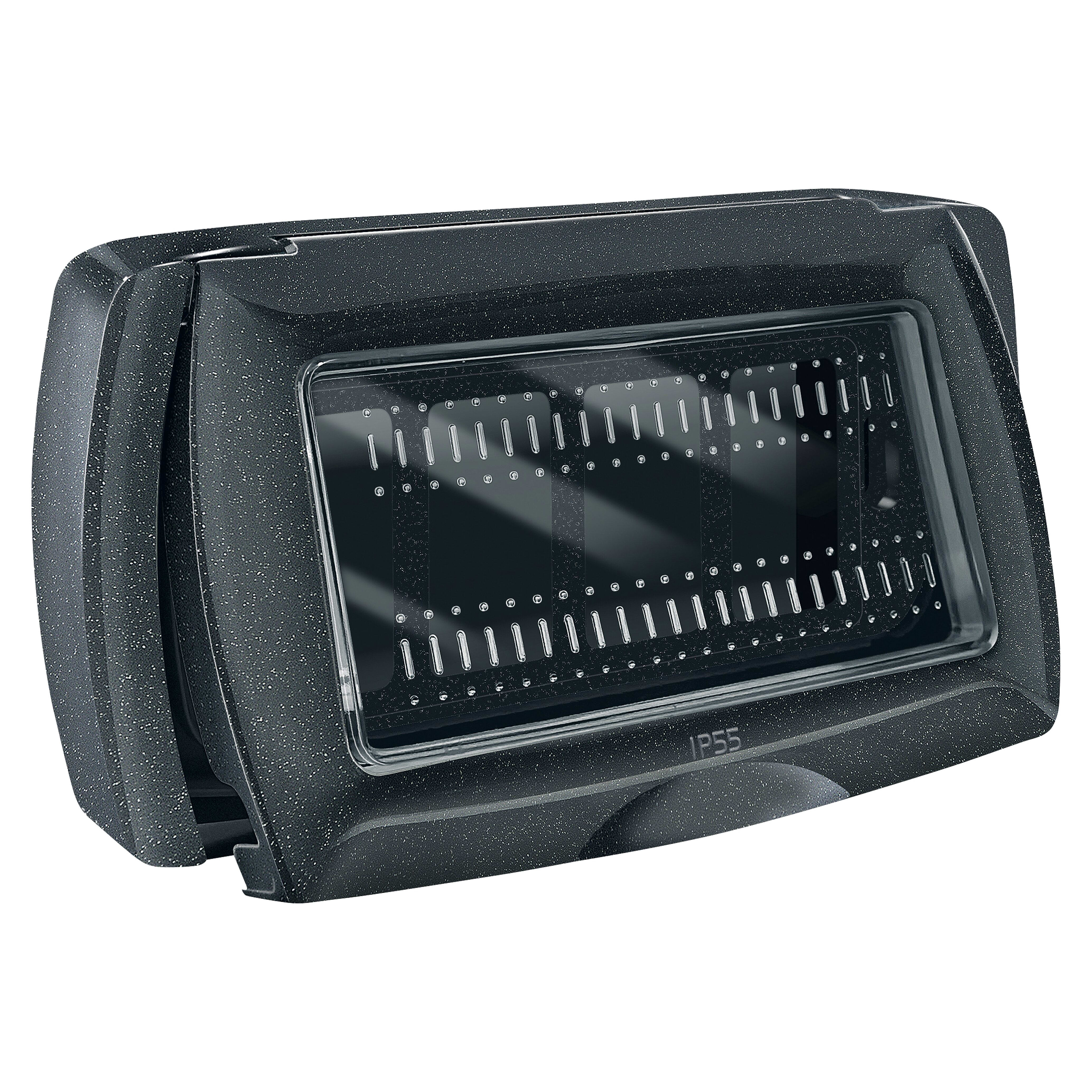 ELETTROCANALI SRL ETNEC3164N PLACCA AUTOPORTANTE IP55 4 POSTI ANTRACI
