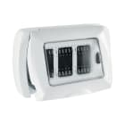 ELETTROCANALI SRL - ETNEC316B PLACCA AUTOPORTANTE IP55 3 POSTI BIANCA