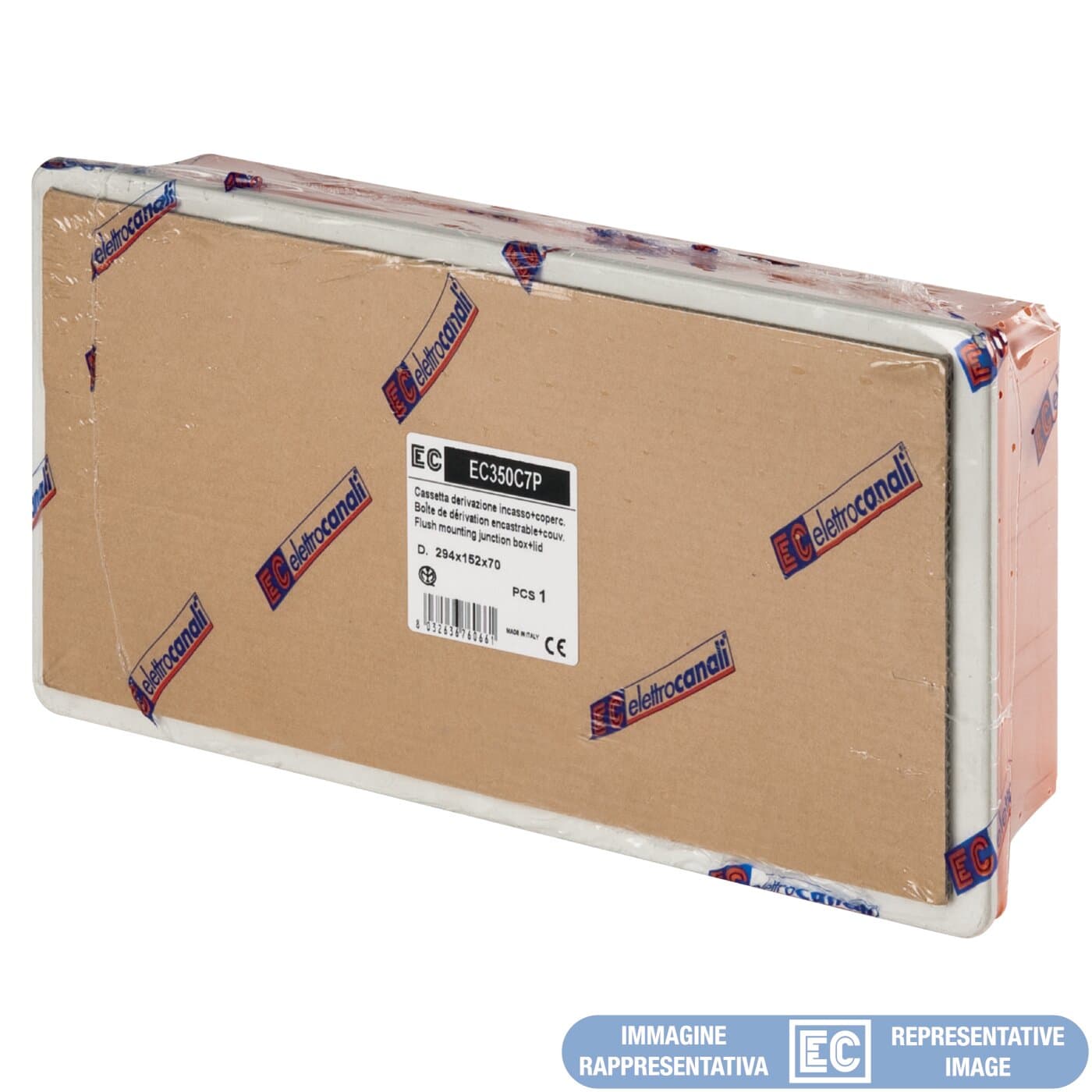 ELETTROCANALI SRL ETNEC350C1P CASSETTA PARAMALTA E COPERCHIO 92X92X45