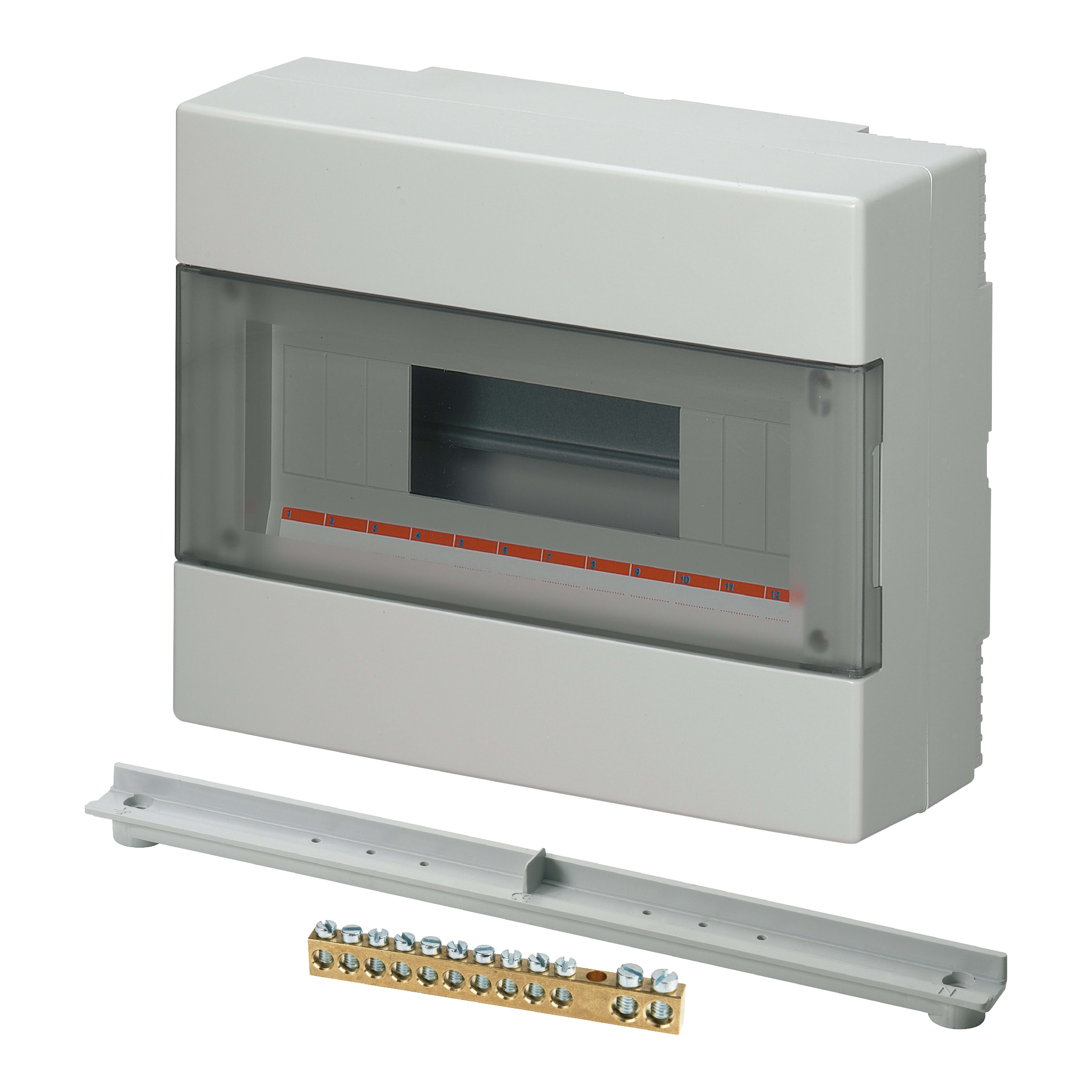 ELETTROCANALI SRL ETNEC60012E CENTR.PARETE IP40 PORTELLA TRASP.12 MOD.