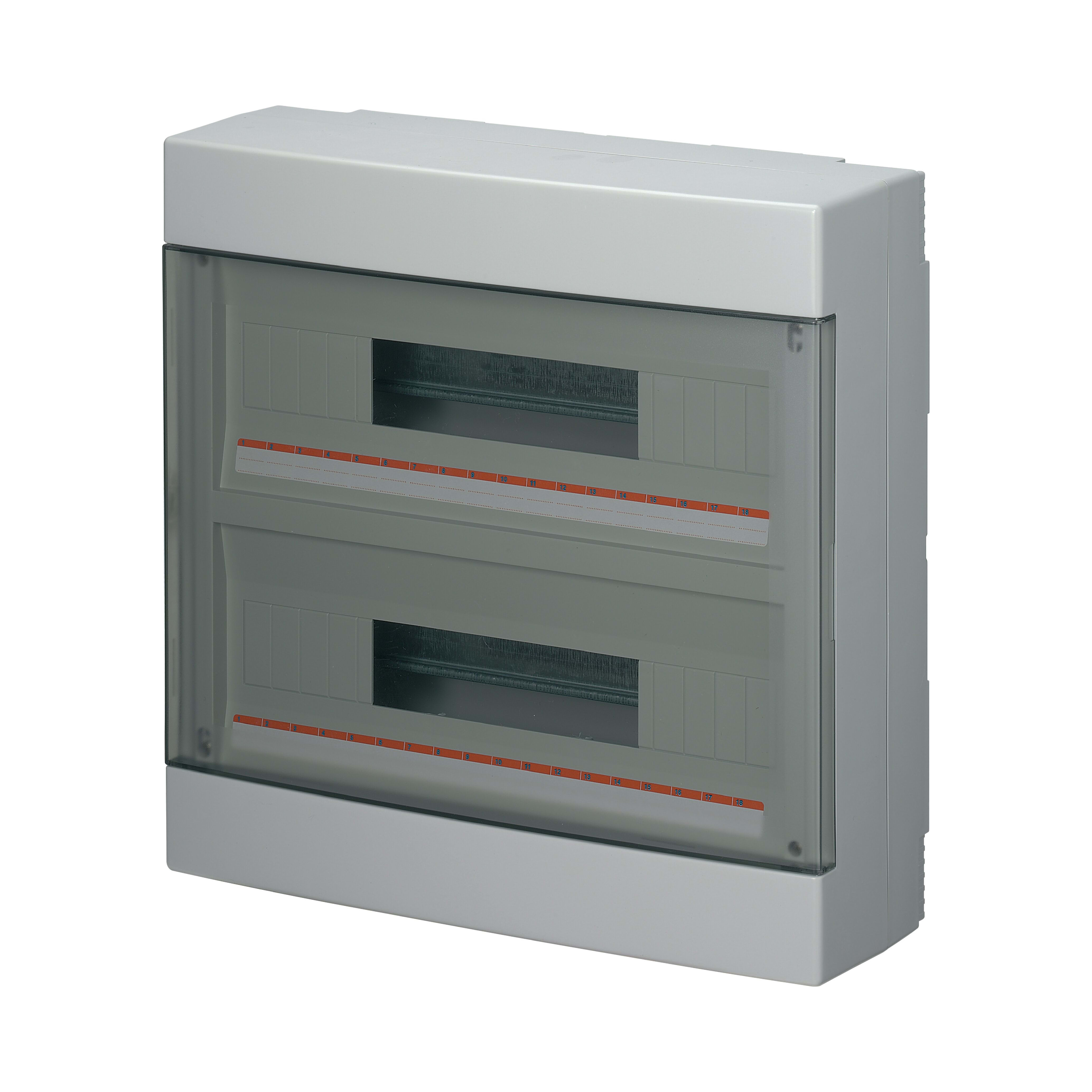 ELETTROCANALI ETNEC60036 CENTR.PARETE IP40 PORTELLA TRASP.36 MODU