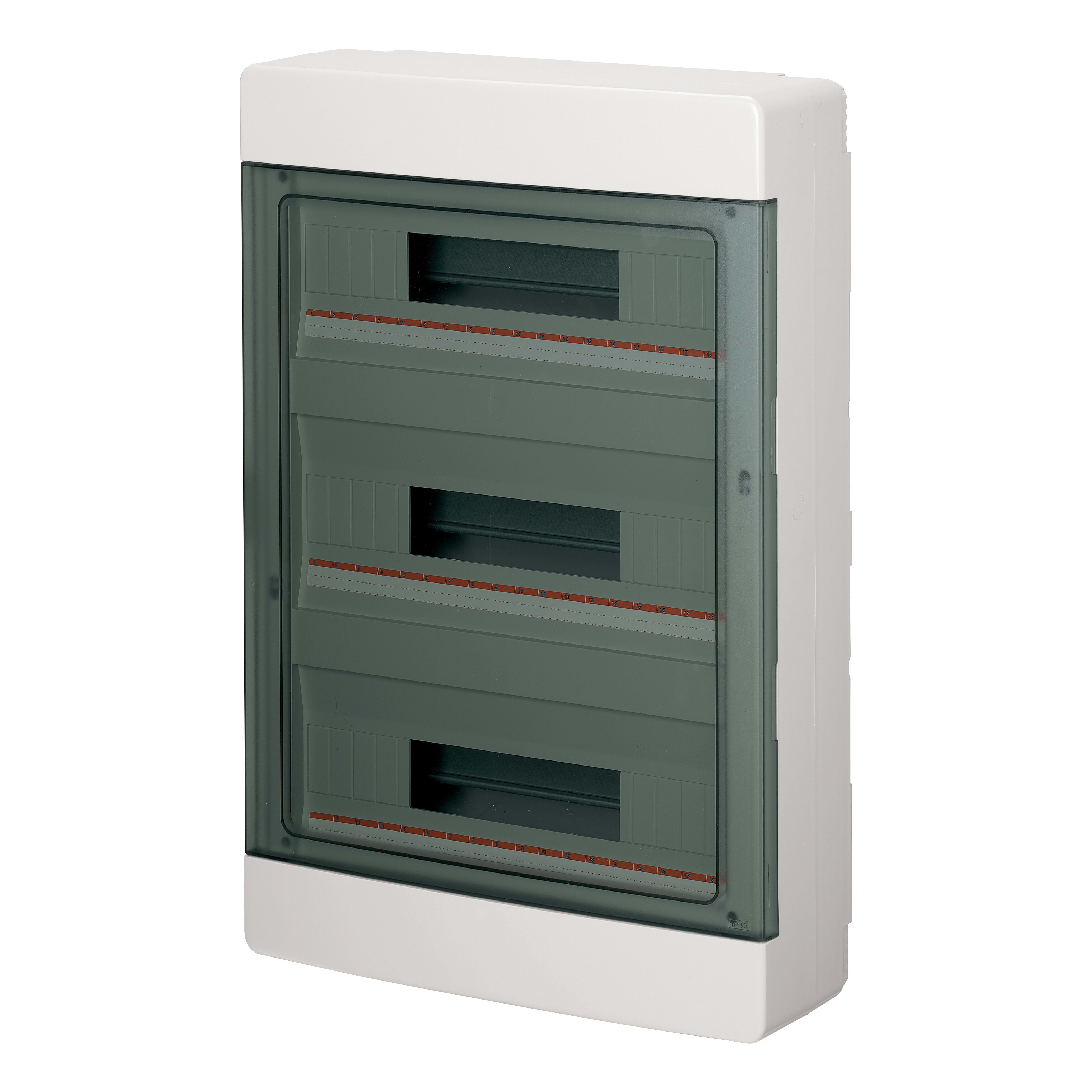 ELETTROCANALI ETNEC60054B CENTR.PARETE IP40 PORTELLA TRASP.54MODUL