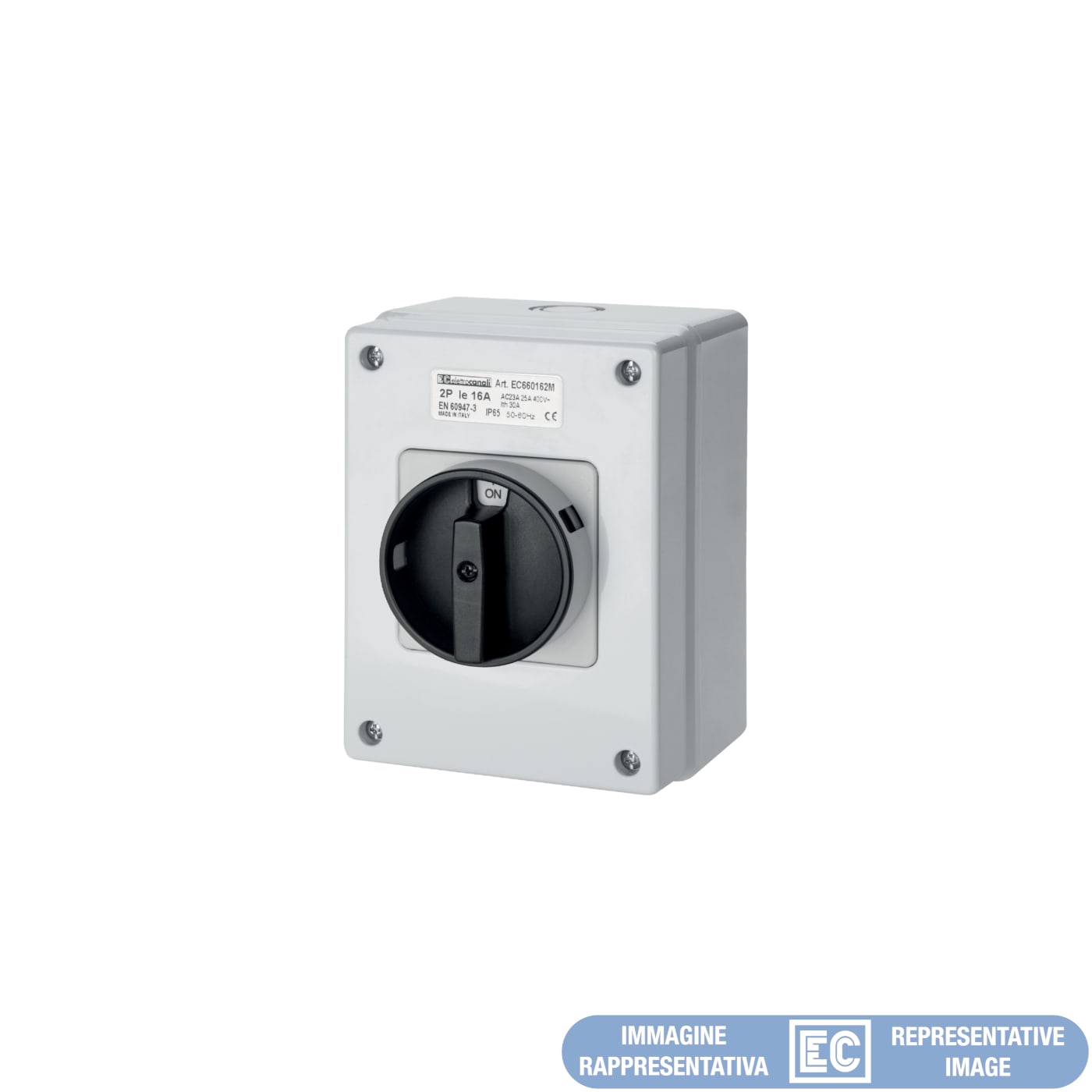 ELETTROCANALI SRL ETNEC660324M INTERRUTTORE ROTATIVO MA 32A-4P-115X155X
