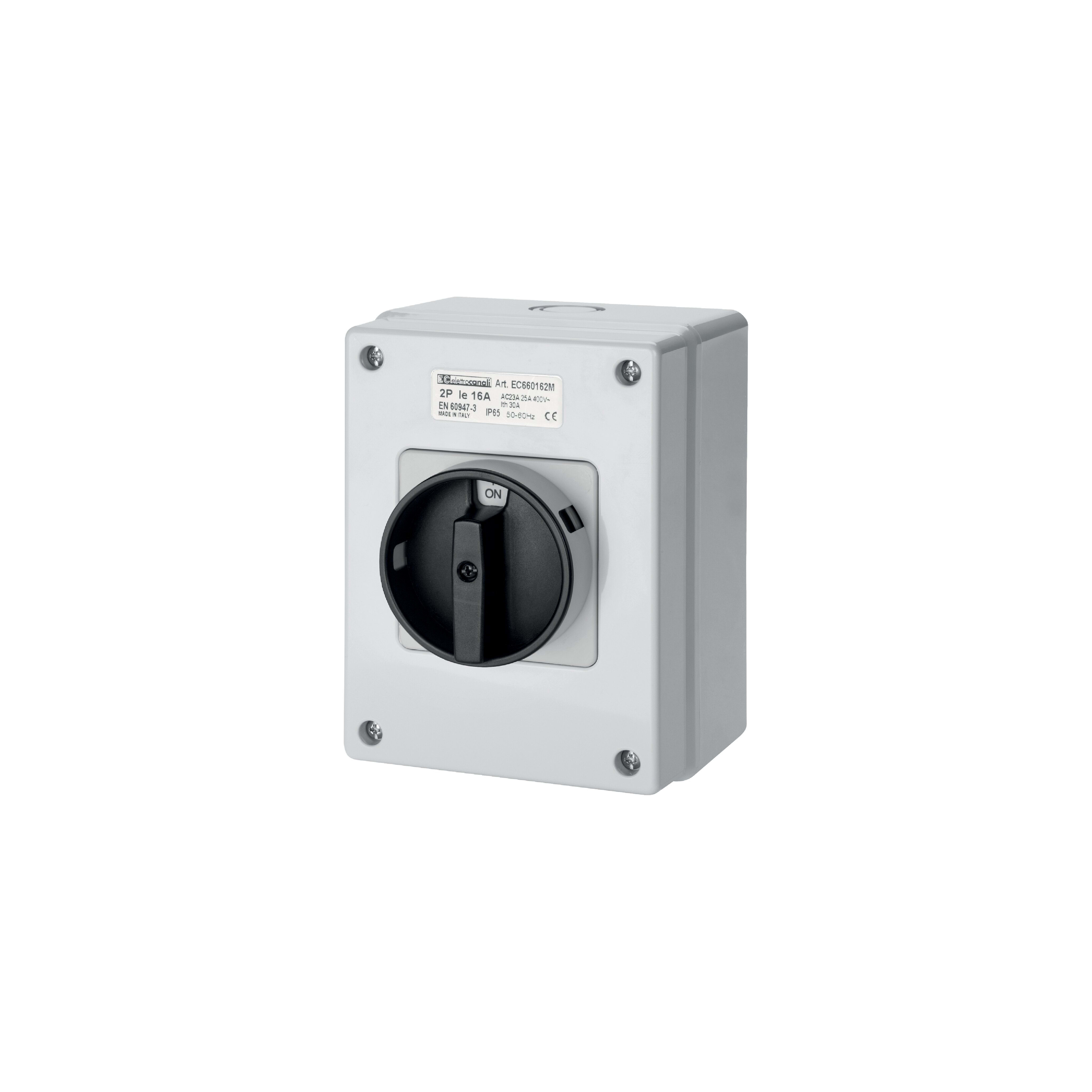 ELETTROCANALI SRL ETNEC660162M INTERRUTTORE ROTATIVO MA 16A-2P-115X155X