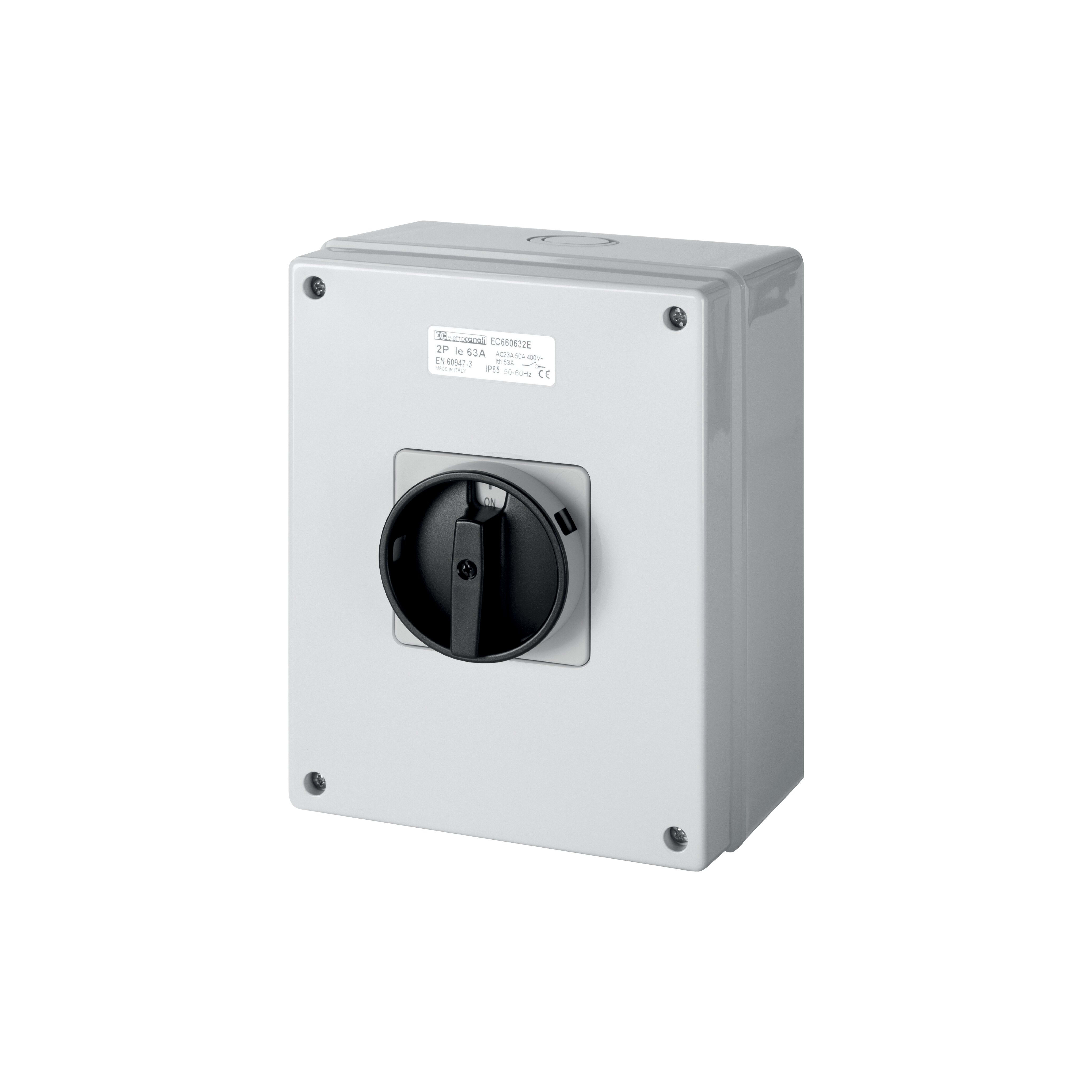 ELETTROCANALI SRL ETNEC660632M INTERRUTTORE ROTATIVO MA 63A-2P-155X205X