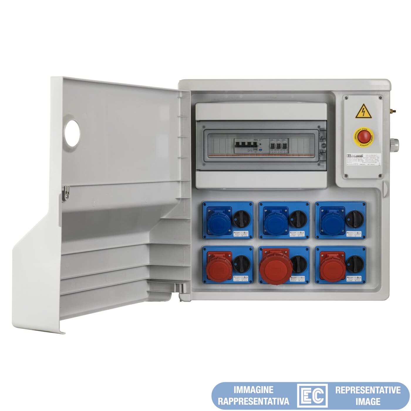 ELETTROCANALI SRL ETNEC6900733 QUADRO DA CANTIERE ASC 6 PRESE IOSBF-MOR