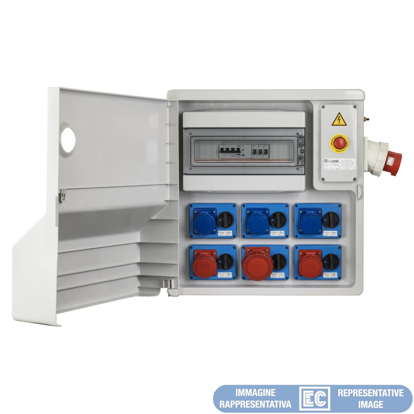 ELETTROCANALI SRL ETNEC6900798 QUADRO DA CANTIERE ASC 6 PRESE IOSBF-SPI