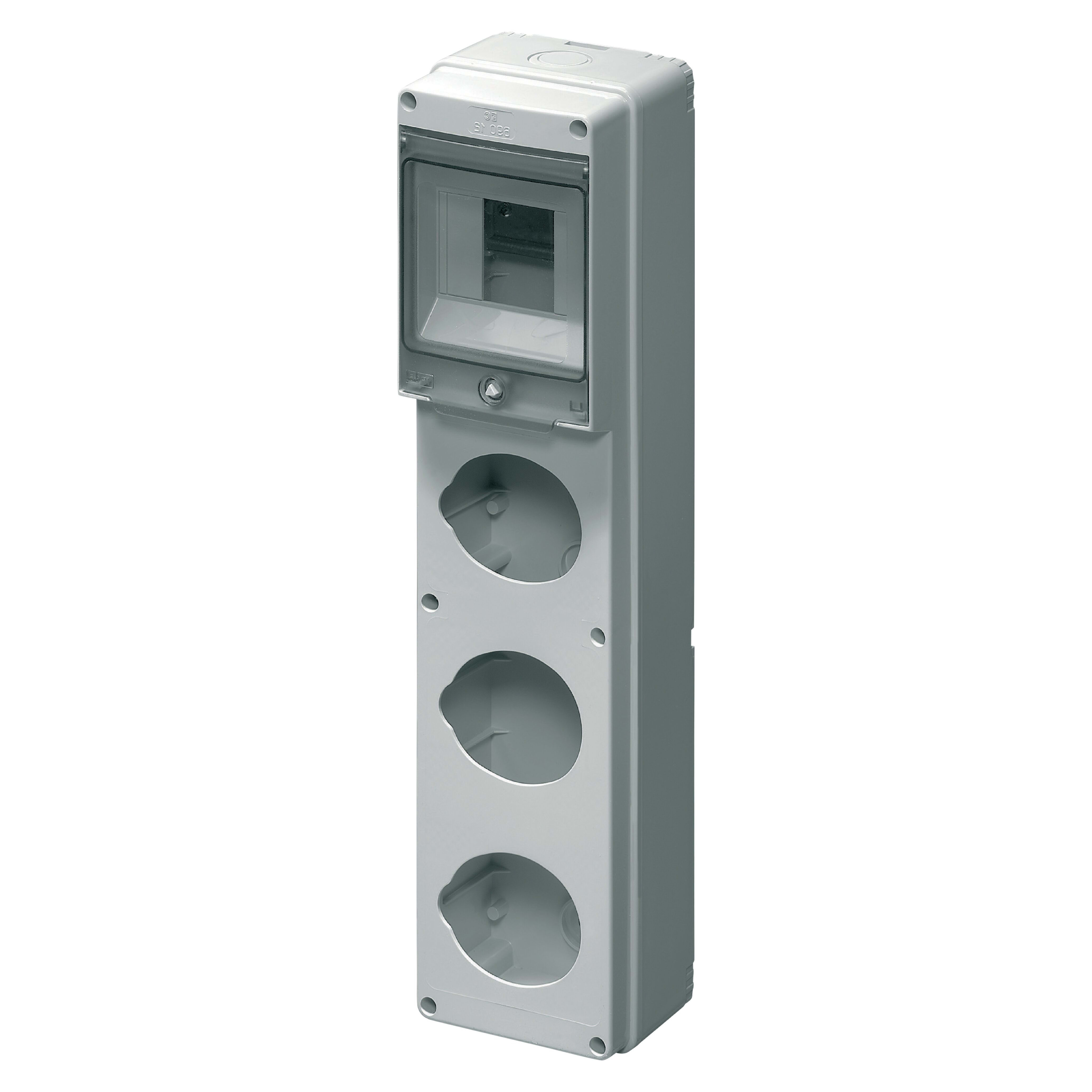 ELETTROCANALI SRL ETNEC69012 QUADRO PER 3 PRESE VERTICALI 4 MOD. PREF