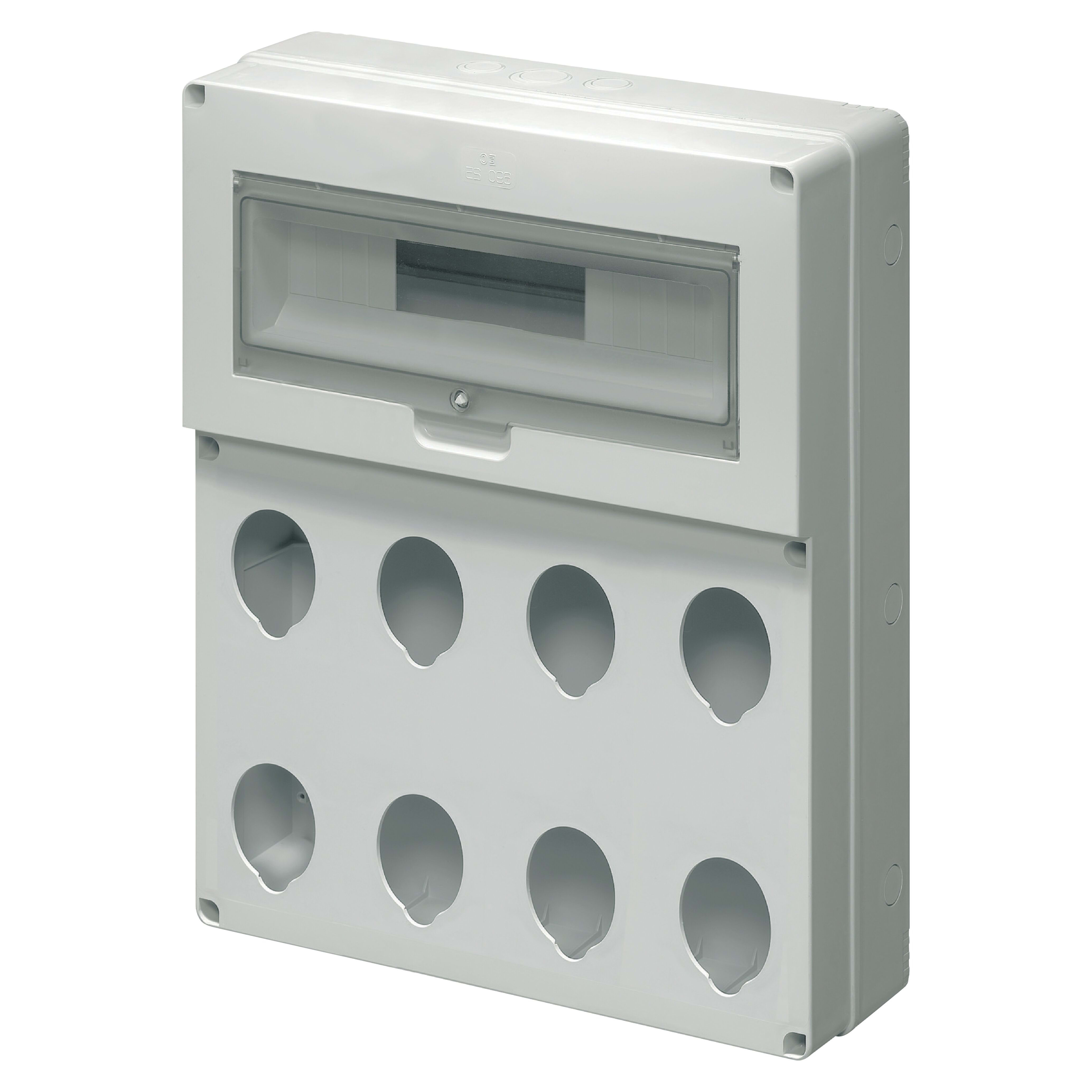 ELETTROCANALI SRL ETNEC69016 QUADRO PER 8 PRESE 19 MOD. PREFORATO