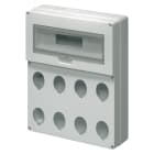 ELETTROCANALI ETNEC69016 QUADRO PER 8 PRESE 19 MOD. PREFORATO