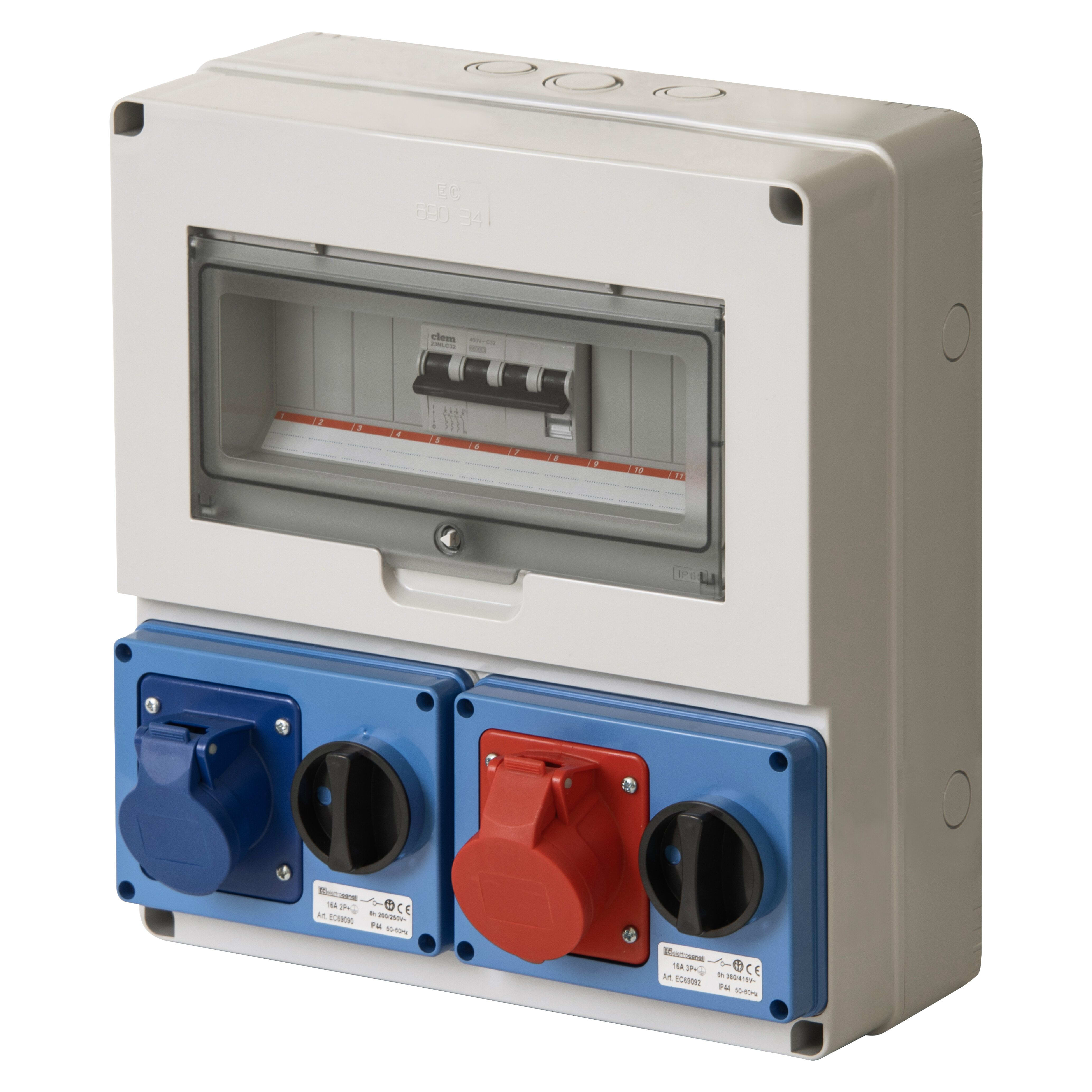 ELETTROCANALI SRL ETNEC6902462 QUADRO DBO 2 PR. IOSBF IP44 2P+T -3P+T