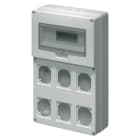 ELETTROCANALI ETNEC69025 QUADRO PER 6 PRESE 12 MOD. FLANGIATO