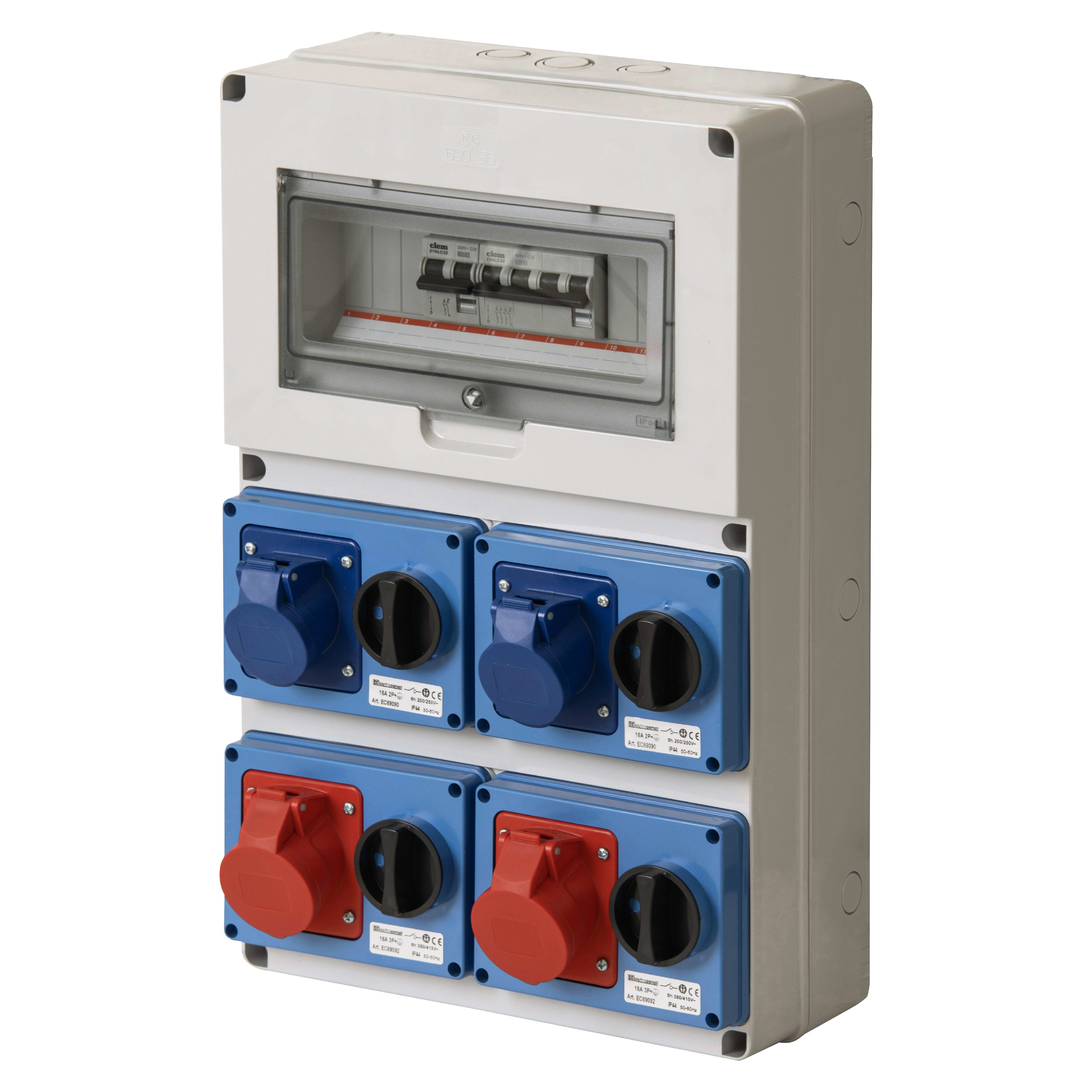 ELETTROCANALI SRL ETNEC6902560 QUADRO DBO 4 PR. IOSBF IP44 2X2P+T -2X3P