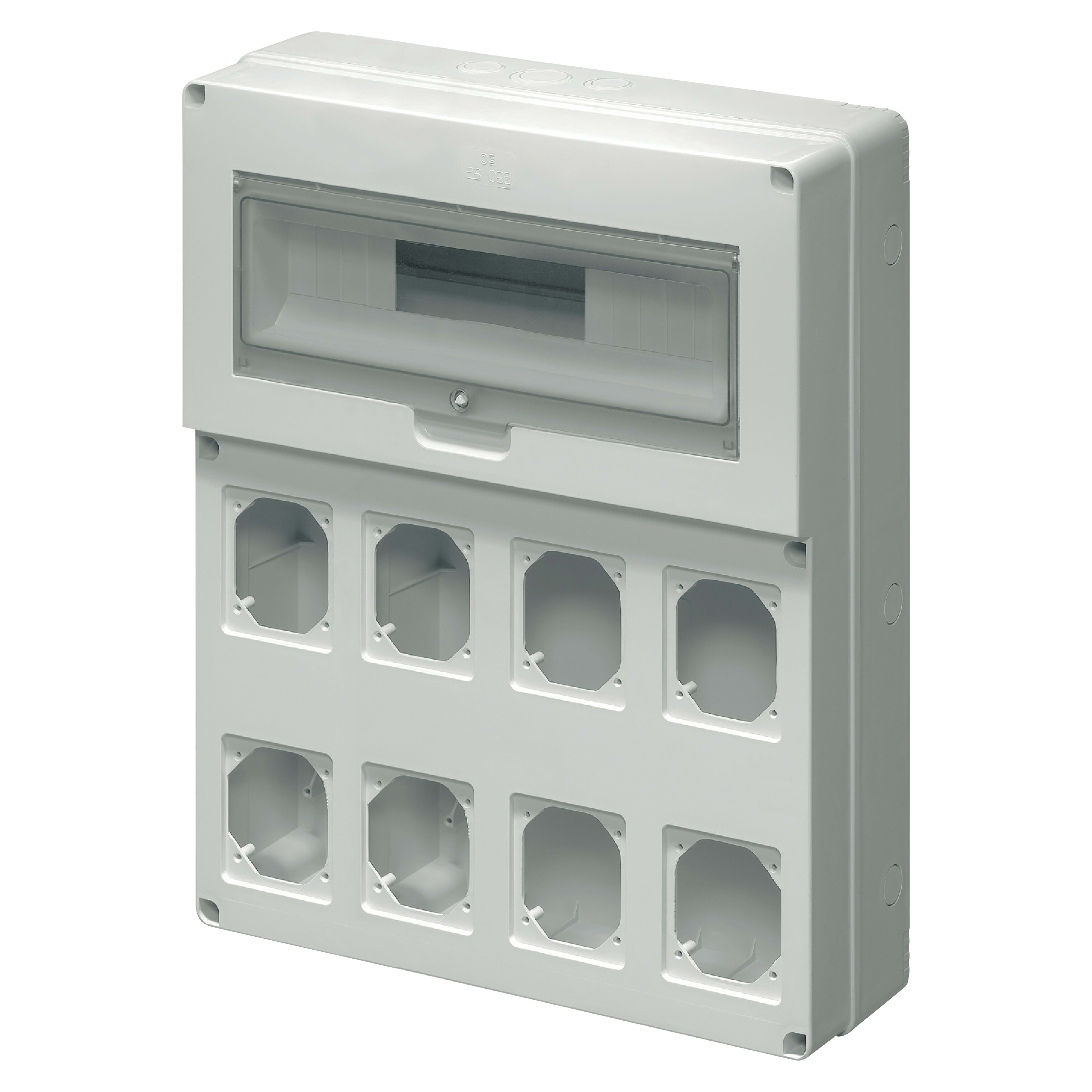 ELETTROCANALI SRL ETNEC69026 QUADRO PER 8 PRESE 19 MOD. FLANGIATO
