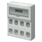 ELETTROCANALI ETNEC69026 QUADRO PER 8 PRESE 19 MOD. FLANGIATO
