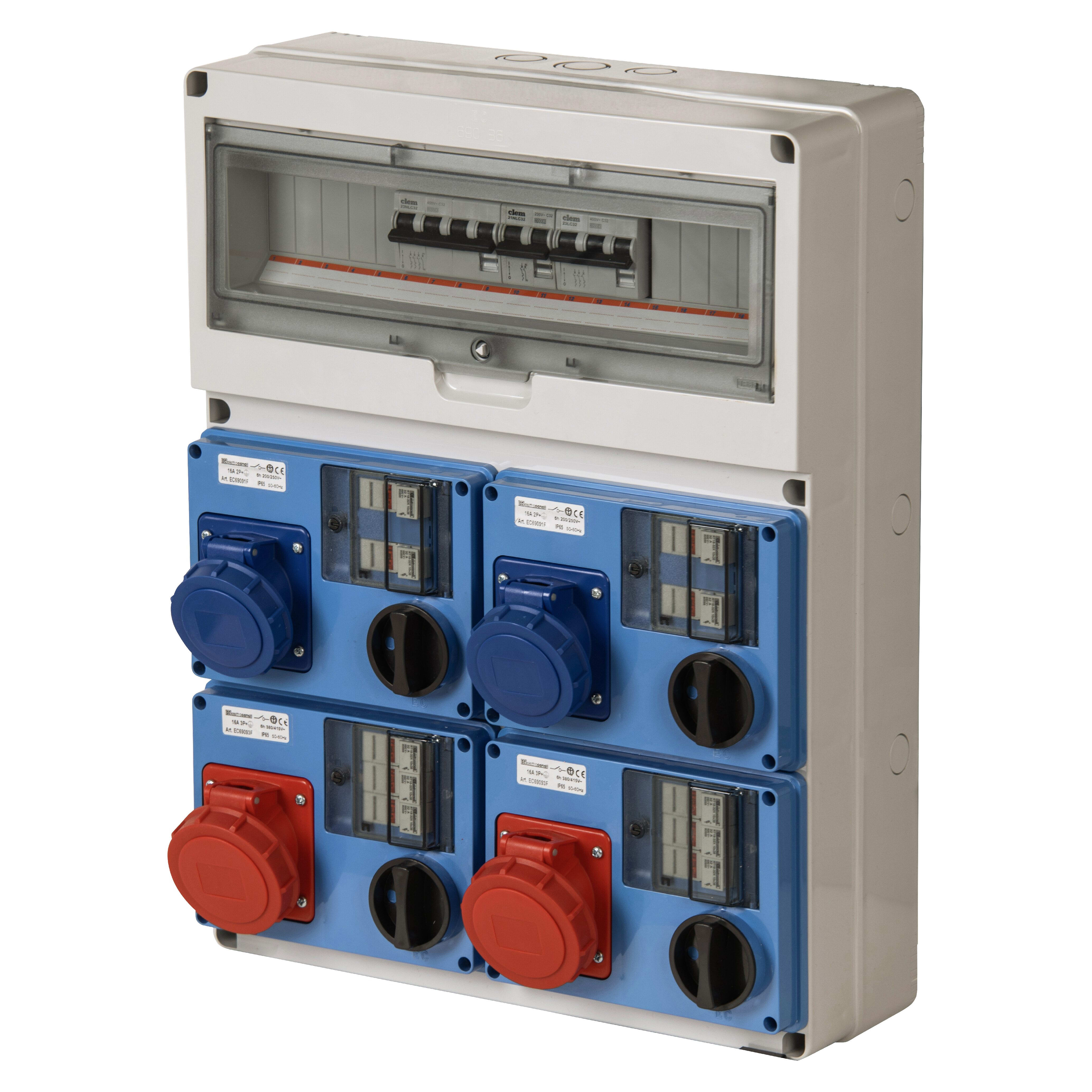 ELETTROCANALI SRL ETNEC6903620 QUADRO DBO 4 PRESE IOCBF IP44 16/32A