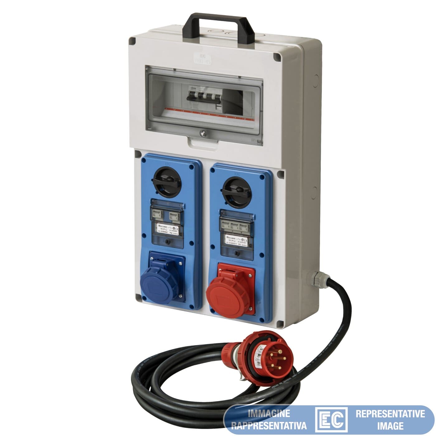 ELETTROCANALI SRL ETNEC6904521 QUADRO ASC 2 IVCBF 2X3P+T 16A IP65