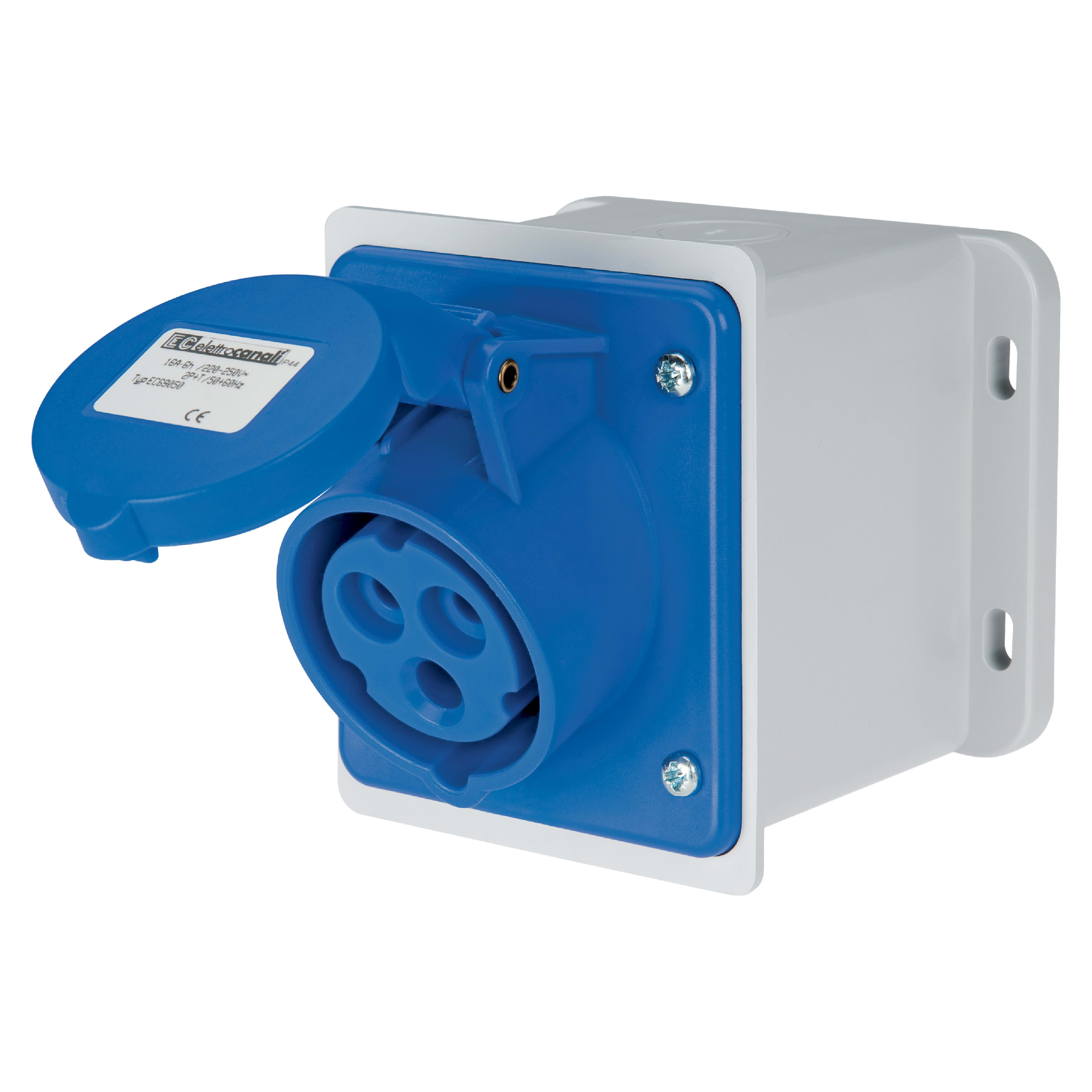 ELETTROCANALI SRL ETNEC690501D PRESA BASE DIRITTA IP44 220V 2P+T16A