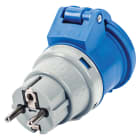 ELETTROCANALI SRL - ETNEC690512 ADATTATORE 16A 2P+T SCHUKO A INDUSTRIALE