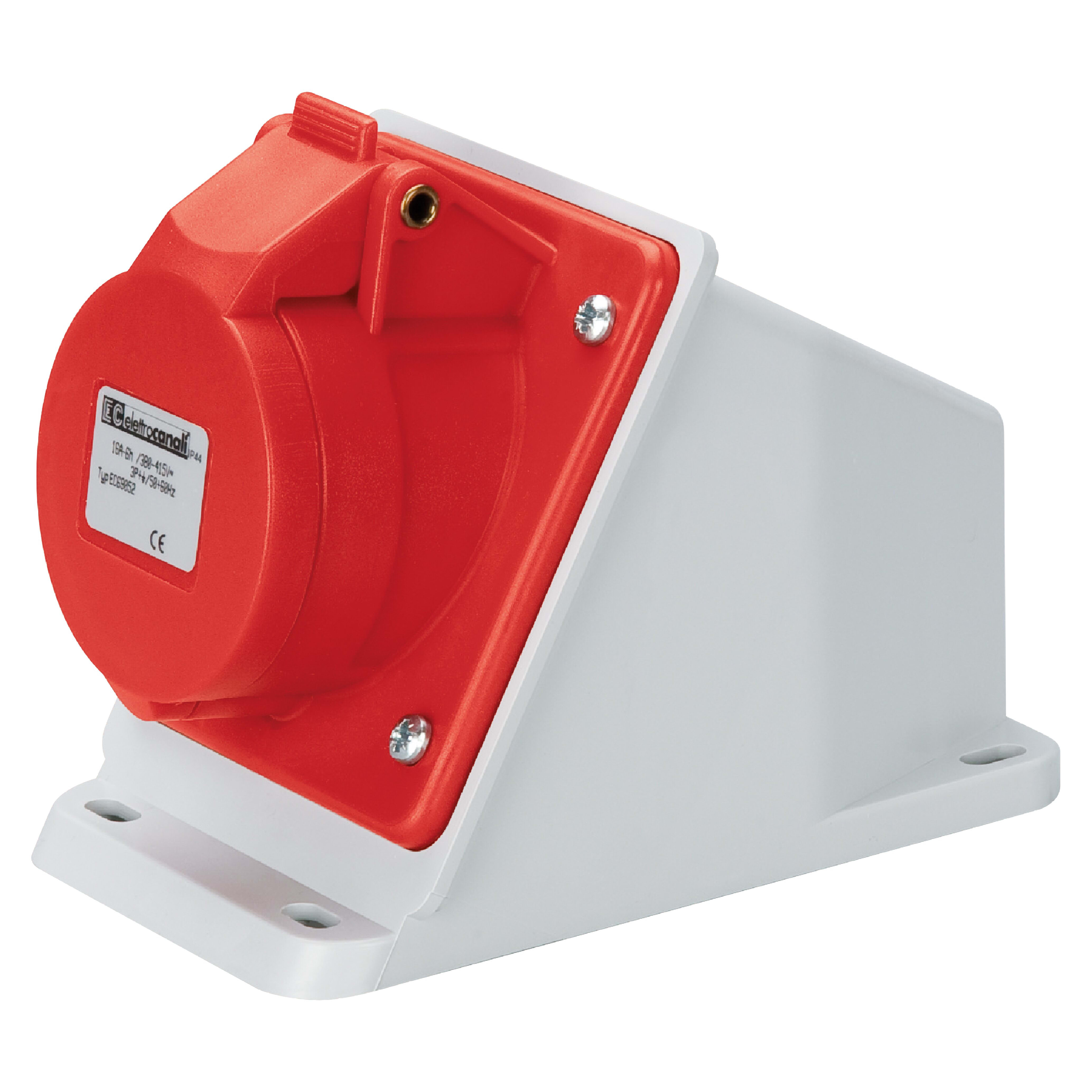 ELETTROCANALI SRL ETNEC690581 PRESA BASE INCLINATA IP44 380V 3P+N+T32A