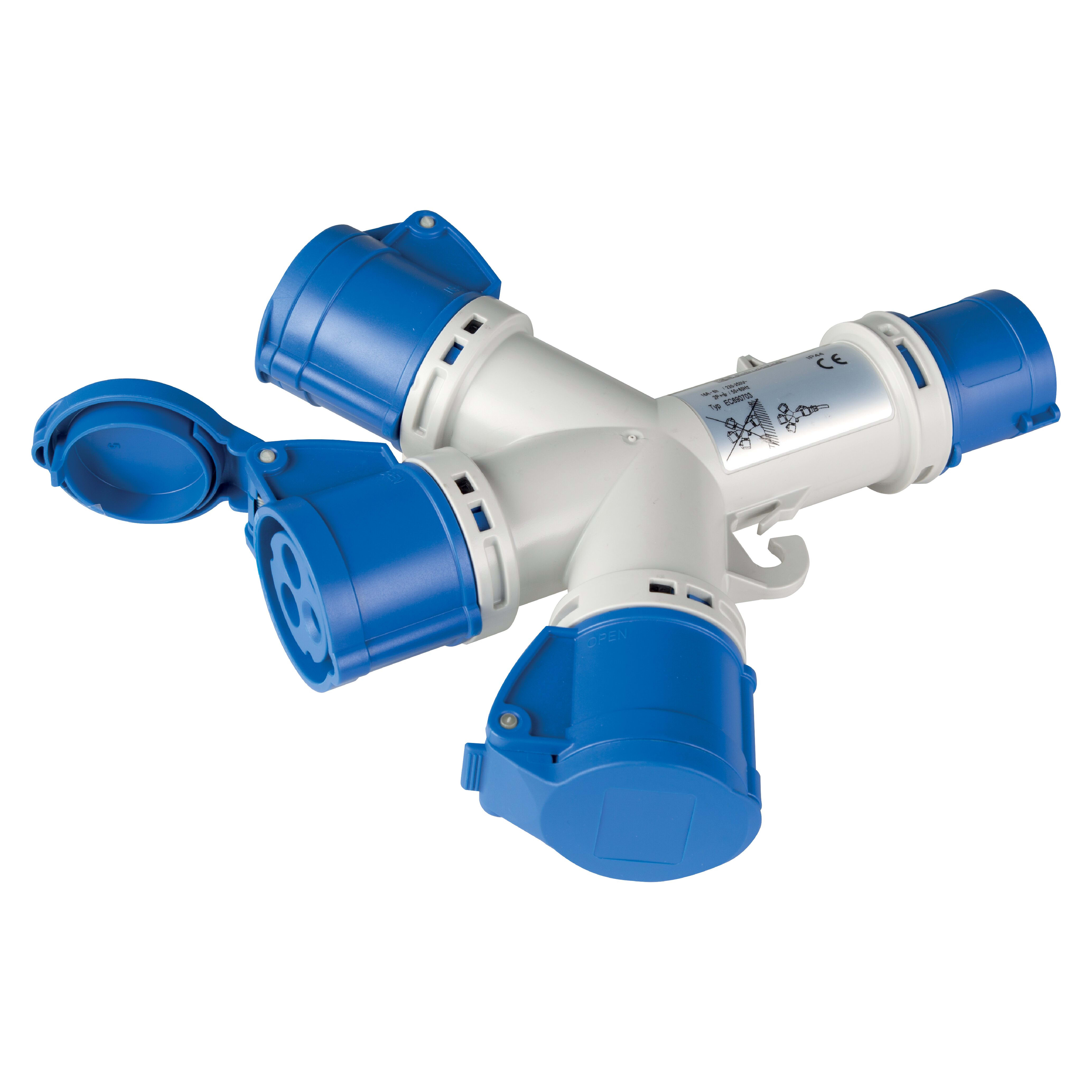 ELETTROCANALI ETNEC690703 MOLTIPLICATORE 3 USCITE IP44 220 2P+T 16