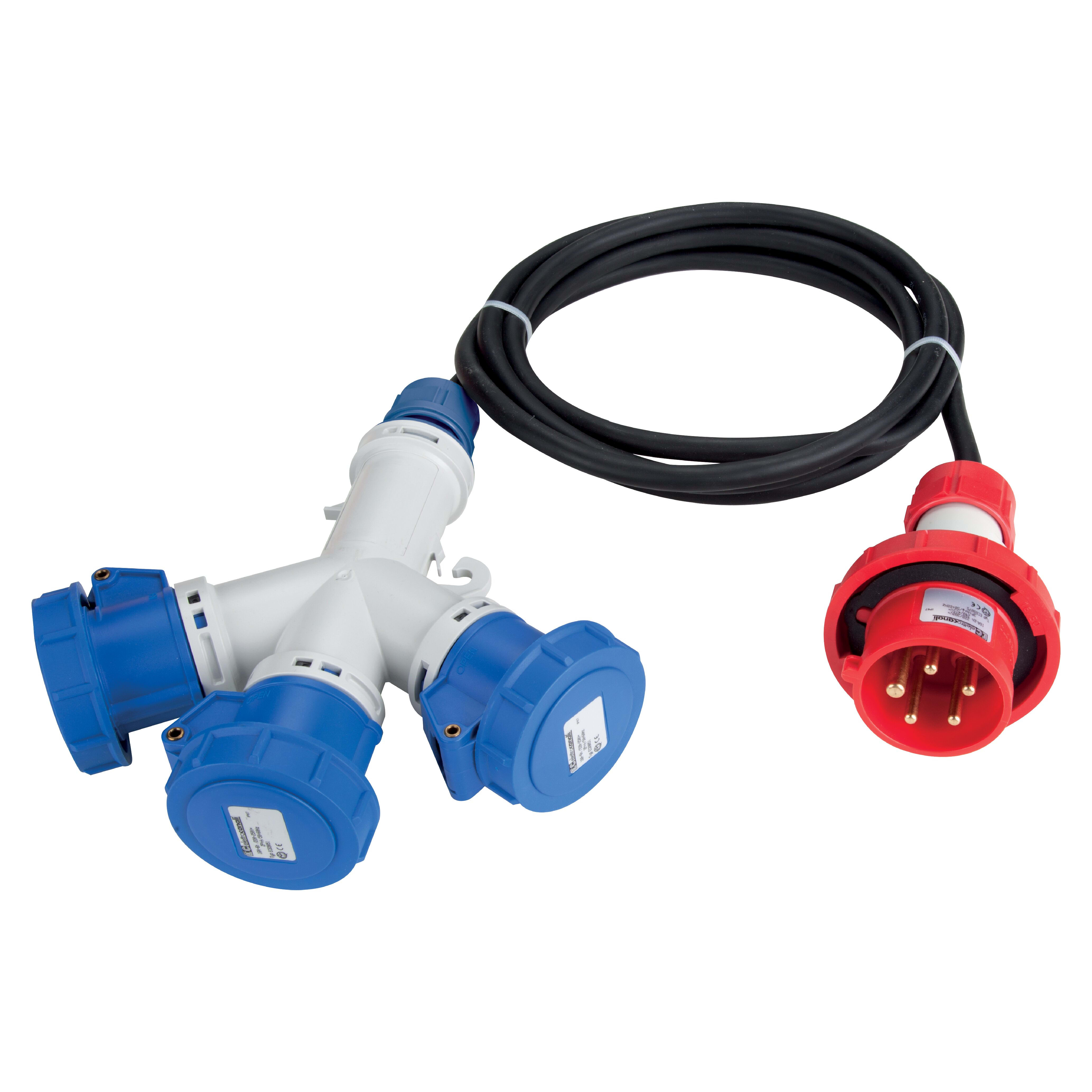 ELETTROCANALI SRL ETNEC690754-3 MOLTIPLICATORE 3+SPINA IP67 220/380V16A-