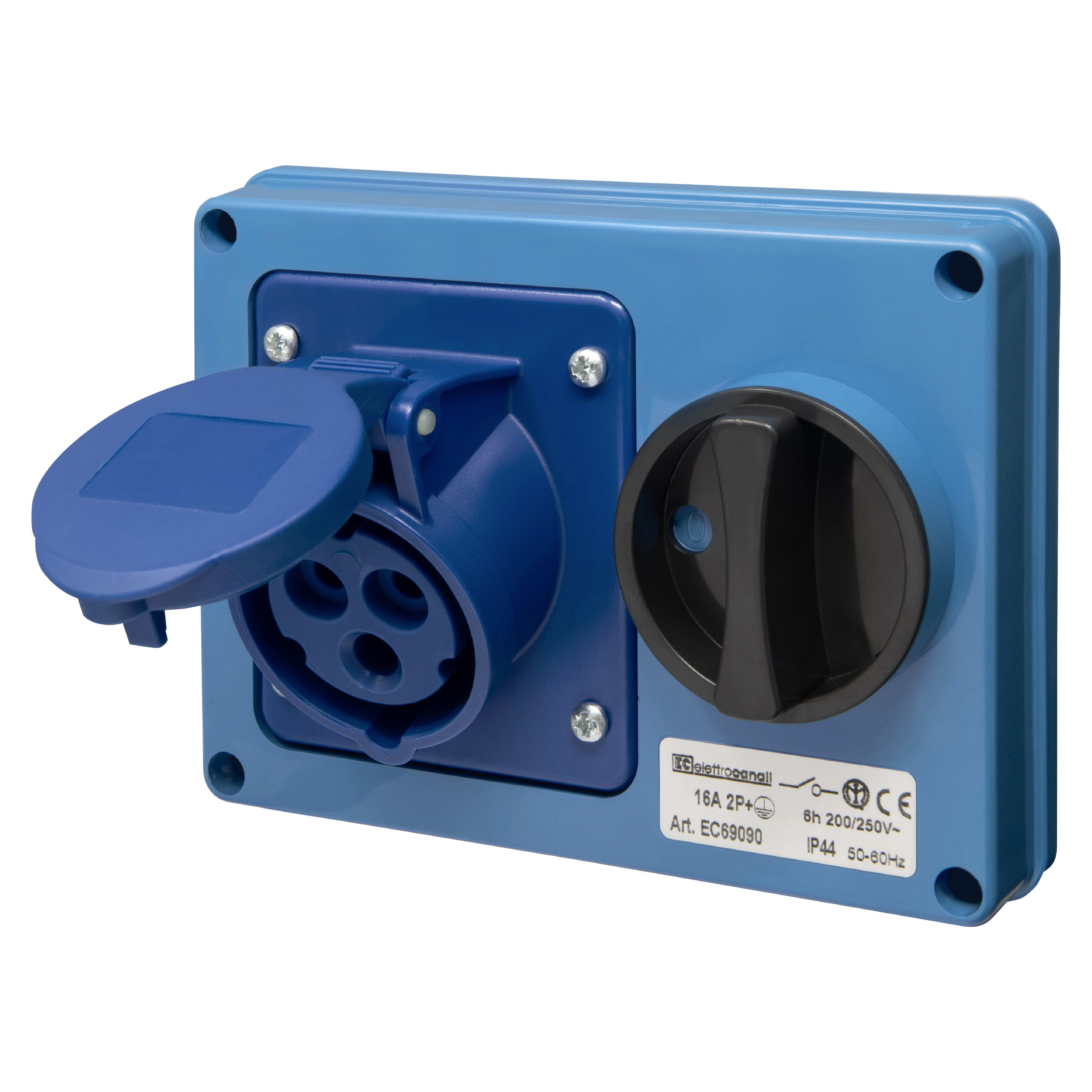 ELETTROCANALI SRL ETNEC69090 PRESA IOSBF SENZA FONDO IP44 220V 2P+T 1