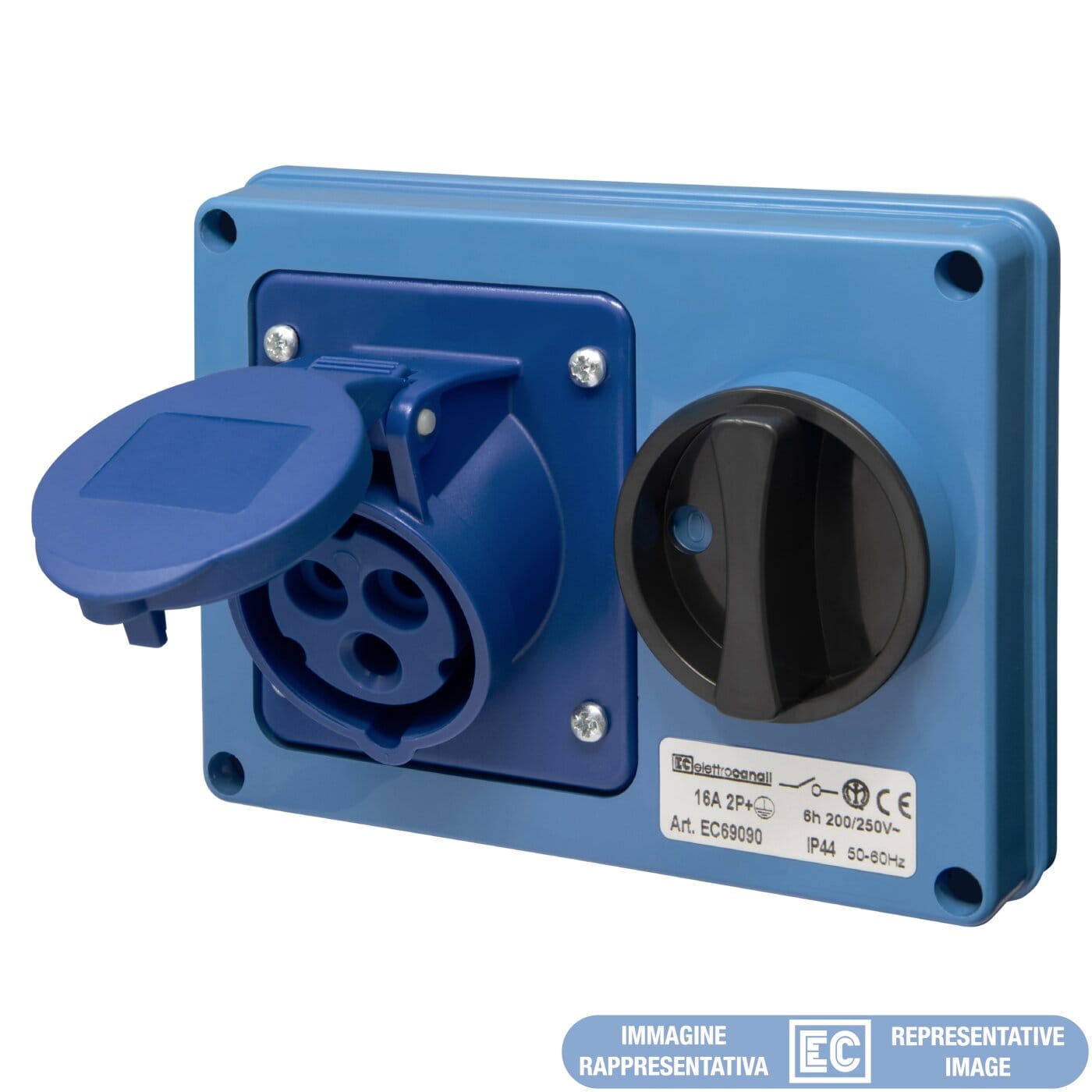 ELETTROCANALI SRL ETNEC69290 PRESA IOSBF SENZA FONDO IP44 220V 3P+T 1