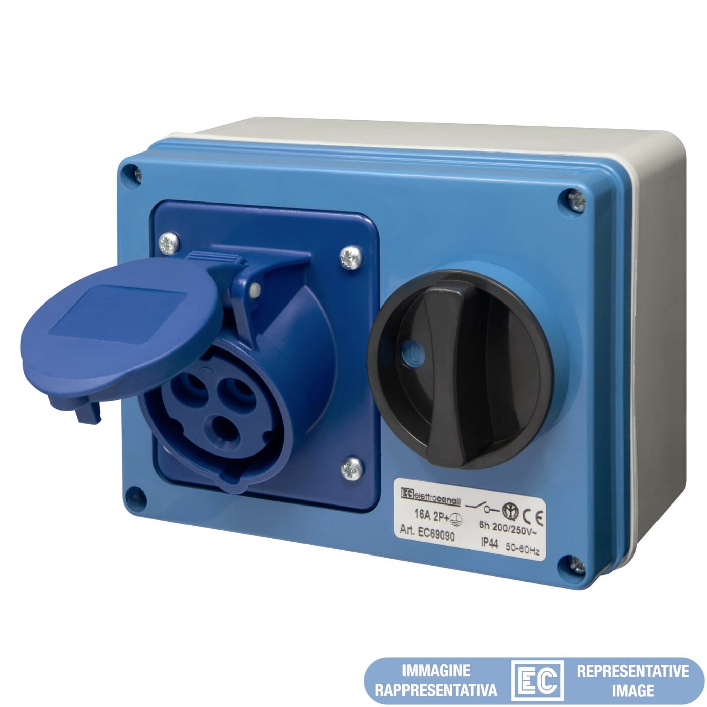ELETTROCANALI SRL ETNEC692931 PRESA IOSBF CON FONDO IP44 220V 3P+T 32A