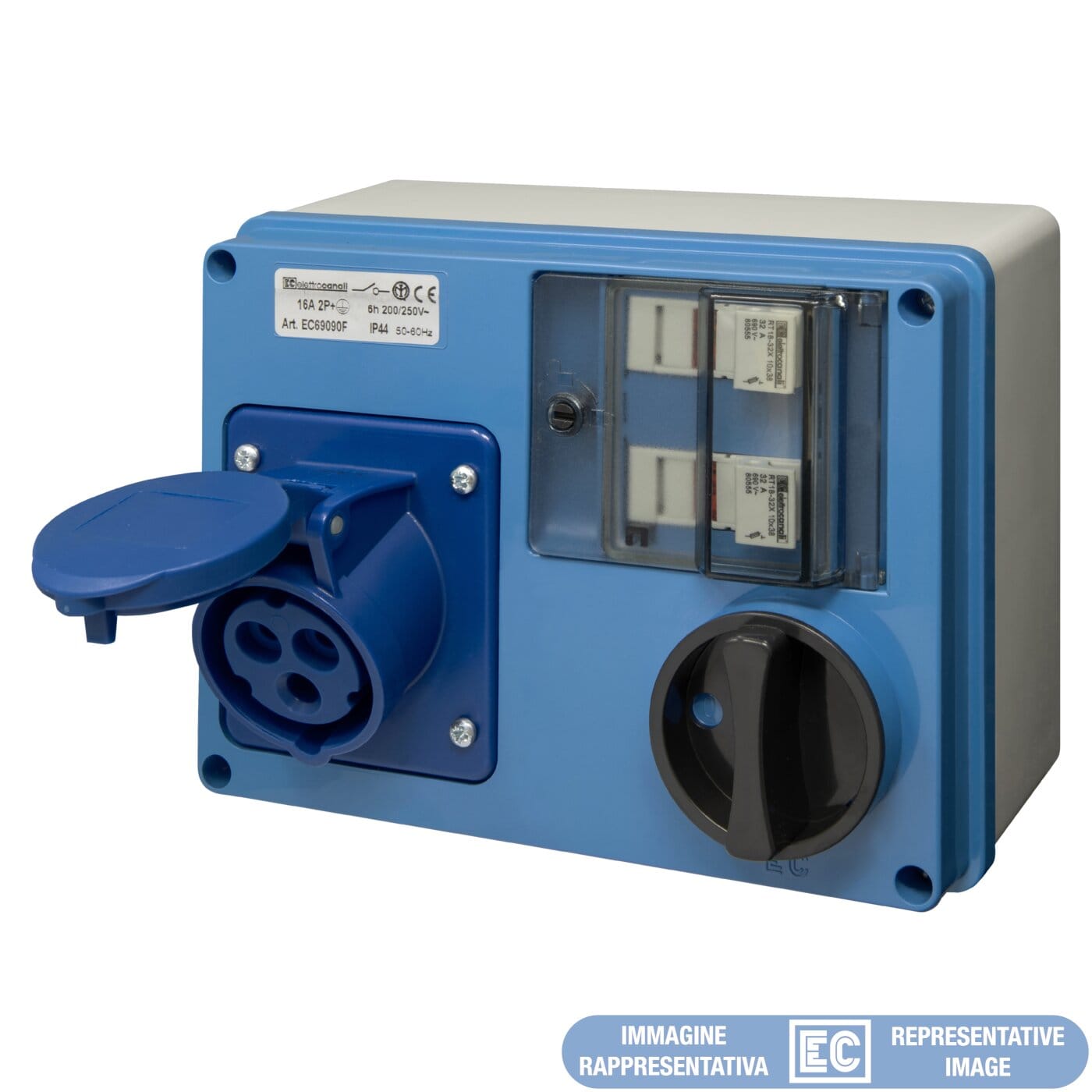 ELETTROCANALI SRL ETNEC692901F PRESA IOCBF CON FONDO IP44 220V 3P+T 16A