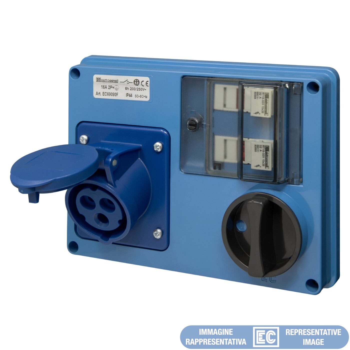 ELETTROCANALI SRL ETNEC69290F PRESA IOCBF SENZA FONDO IP44 220V 3P+T 1