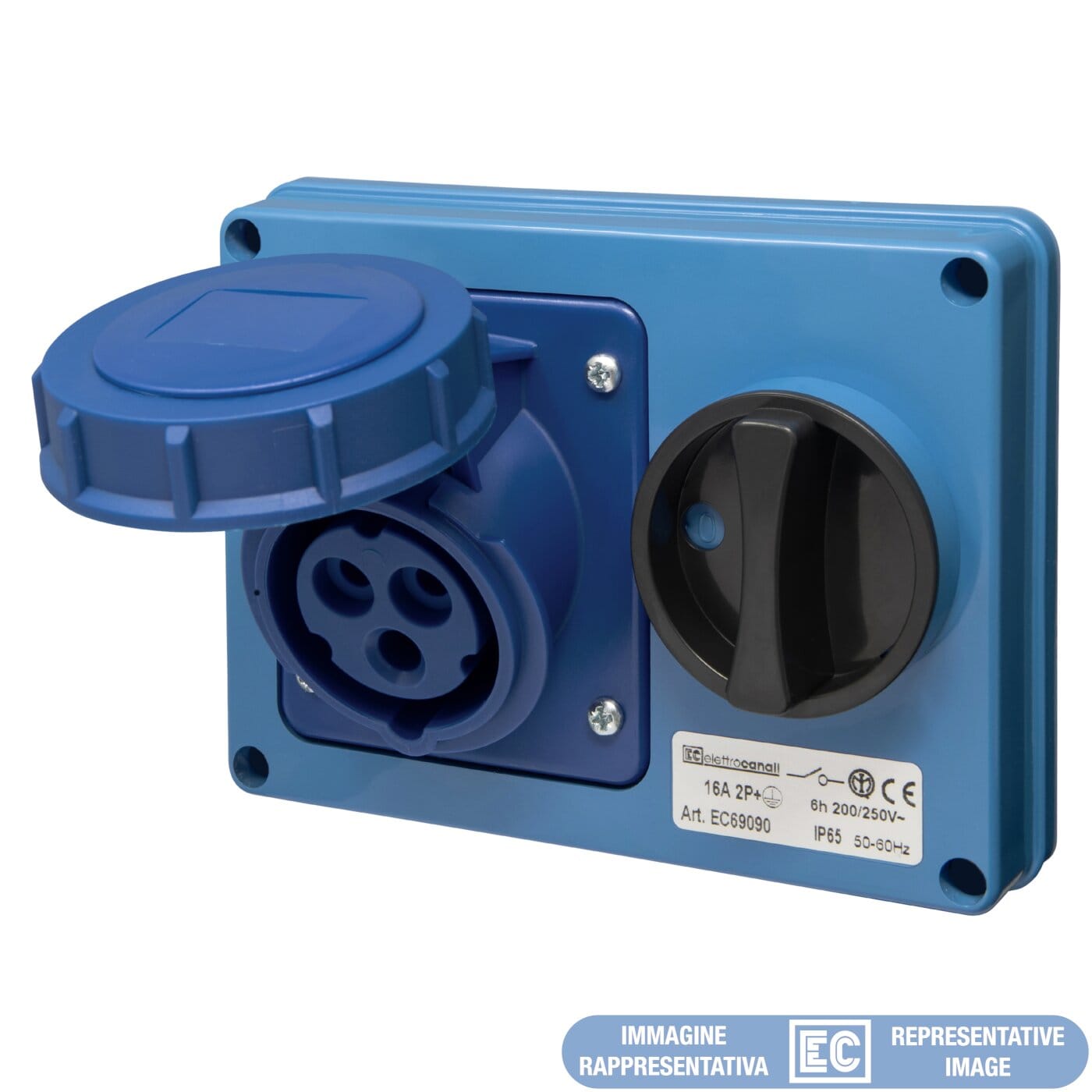 ELETTROCANALI SRL ETNEC69294 PRESA IOSBF SENZA FONDO IP65 220V 3P+T 1