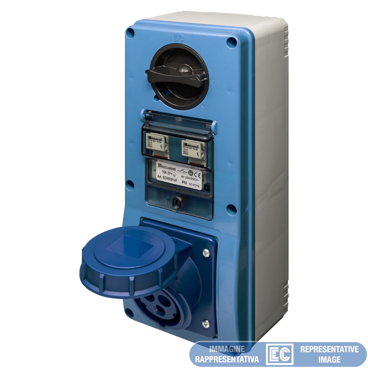 ELETTROCANALI SRL ETNEC6925941F PRESA IVCBF CON FONDO IP65 220V 3P+T 63A