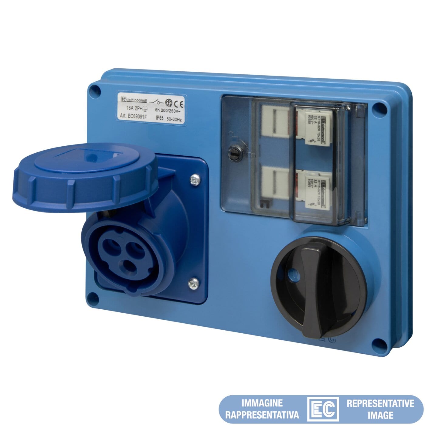 ELETTROCANALI SRL ETNEC69093F PRESA IOCBF SENZA FONDO IP65 380V 3P+T 1