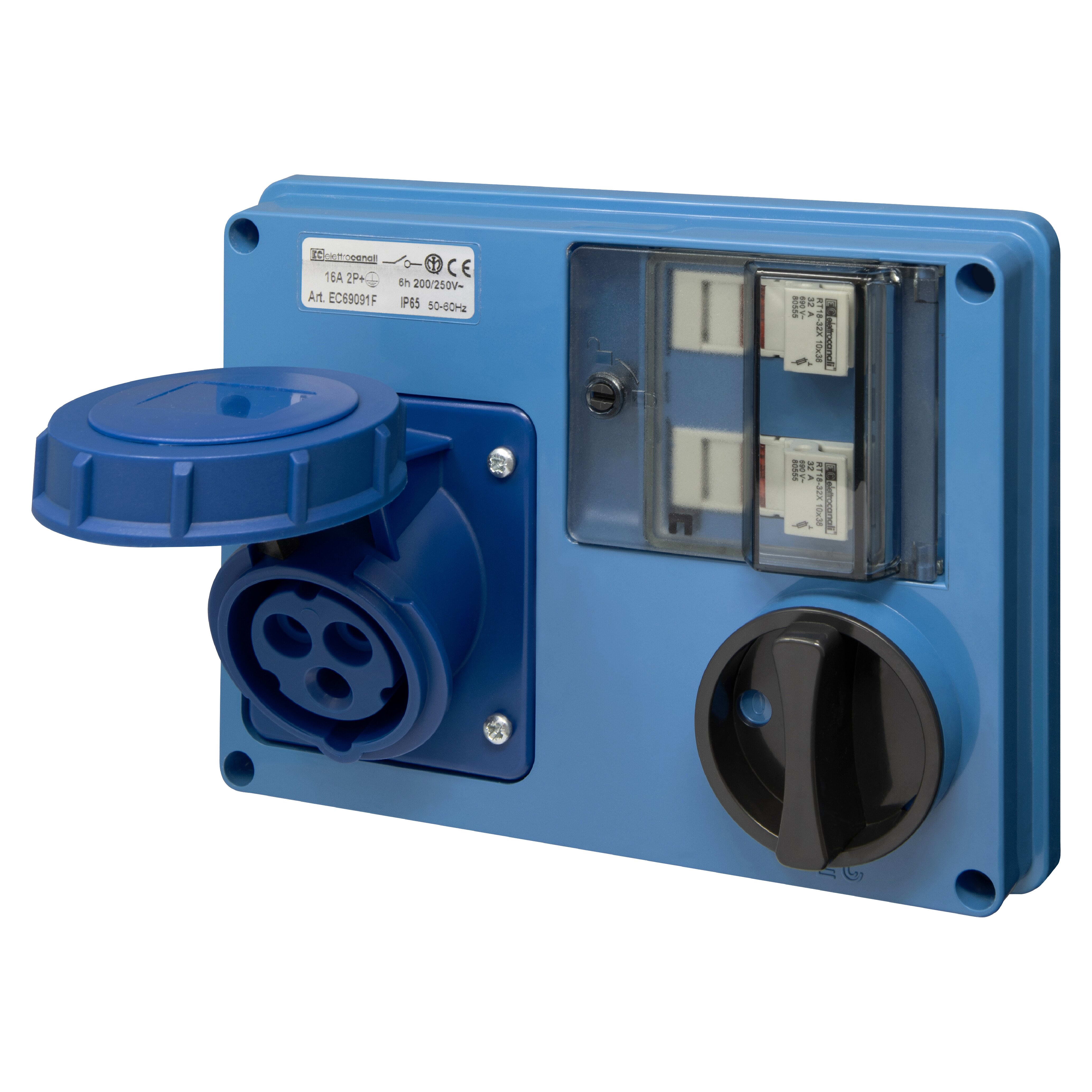 ELETTROCANALI SRL ETNEC69091F PRESA IOCBF SENZA FONDO IP65 220V 2P+T 1