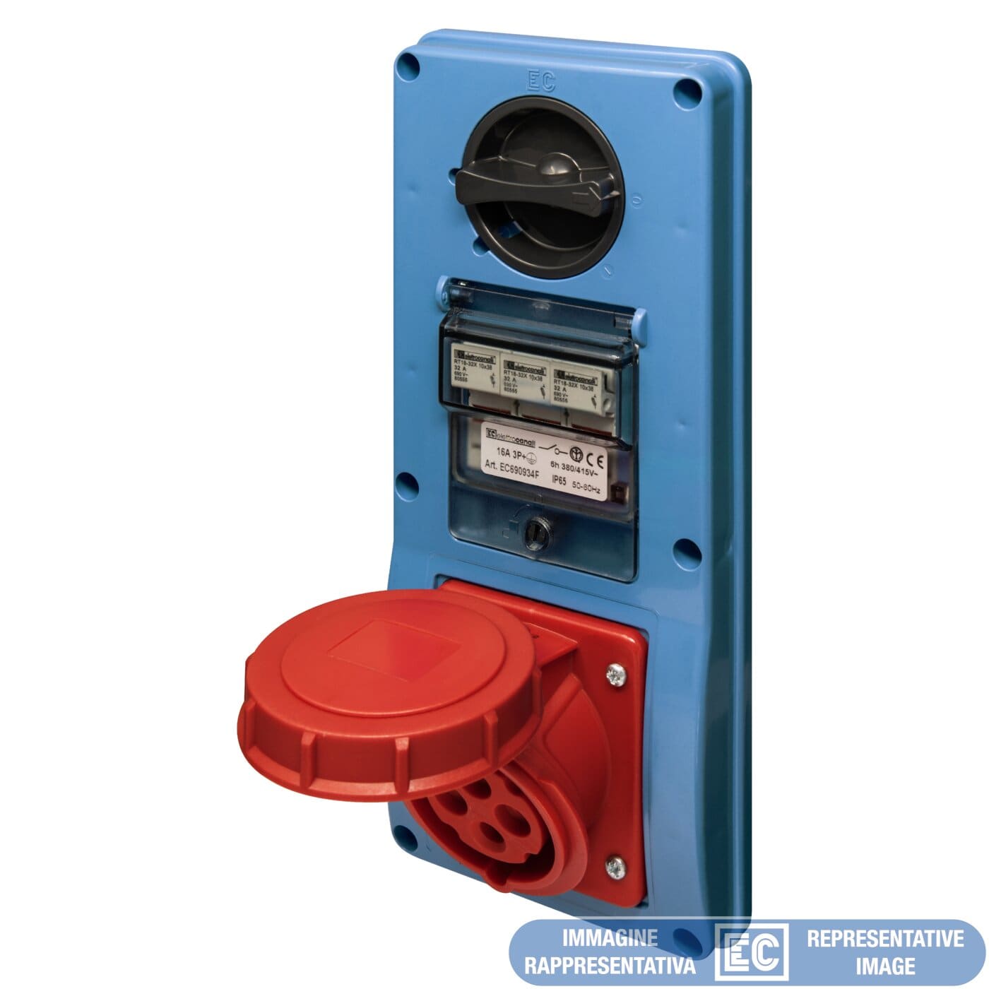 ELETTROCANALI SRL ETNEC692934F PRESA IVCBF SENZA FONDO IP44 220V 3P+T 3