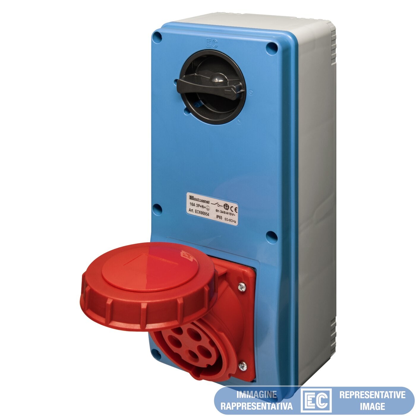 ELETTROCANALI SRL ETNEC6929741 PRESA IVSBF CON FONDO IP65 220V 3P+T 32A