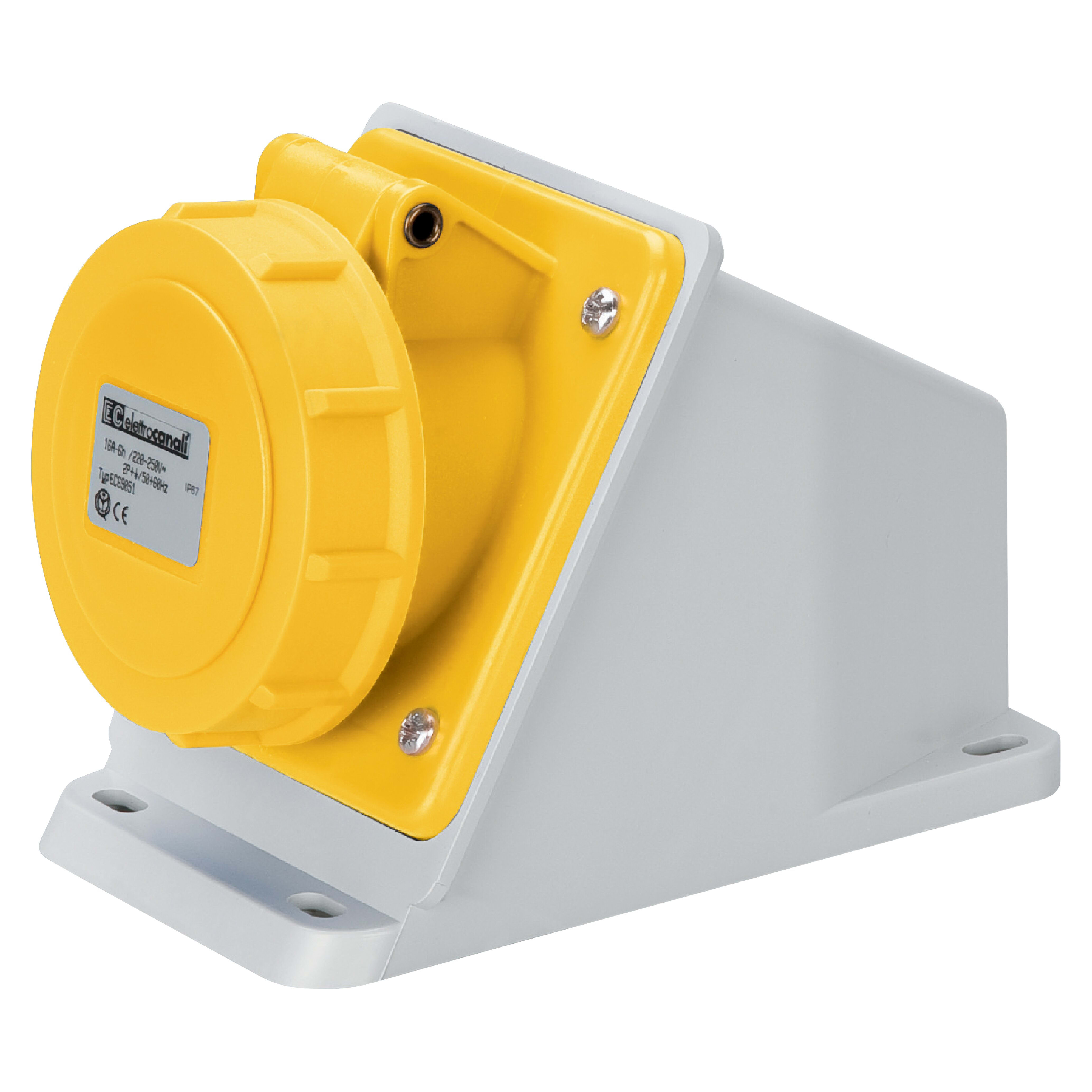 ELETTROCANALI SRL ETNEC691041 PRESA BASE INCLINATA IP67 110V 2P+T 16 A
