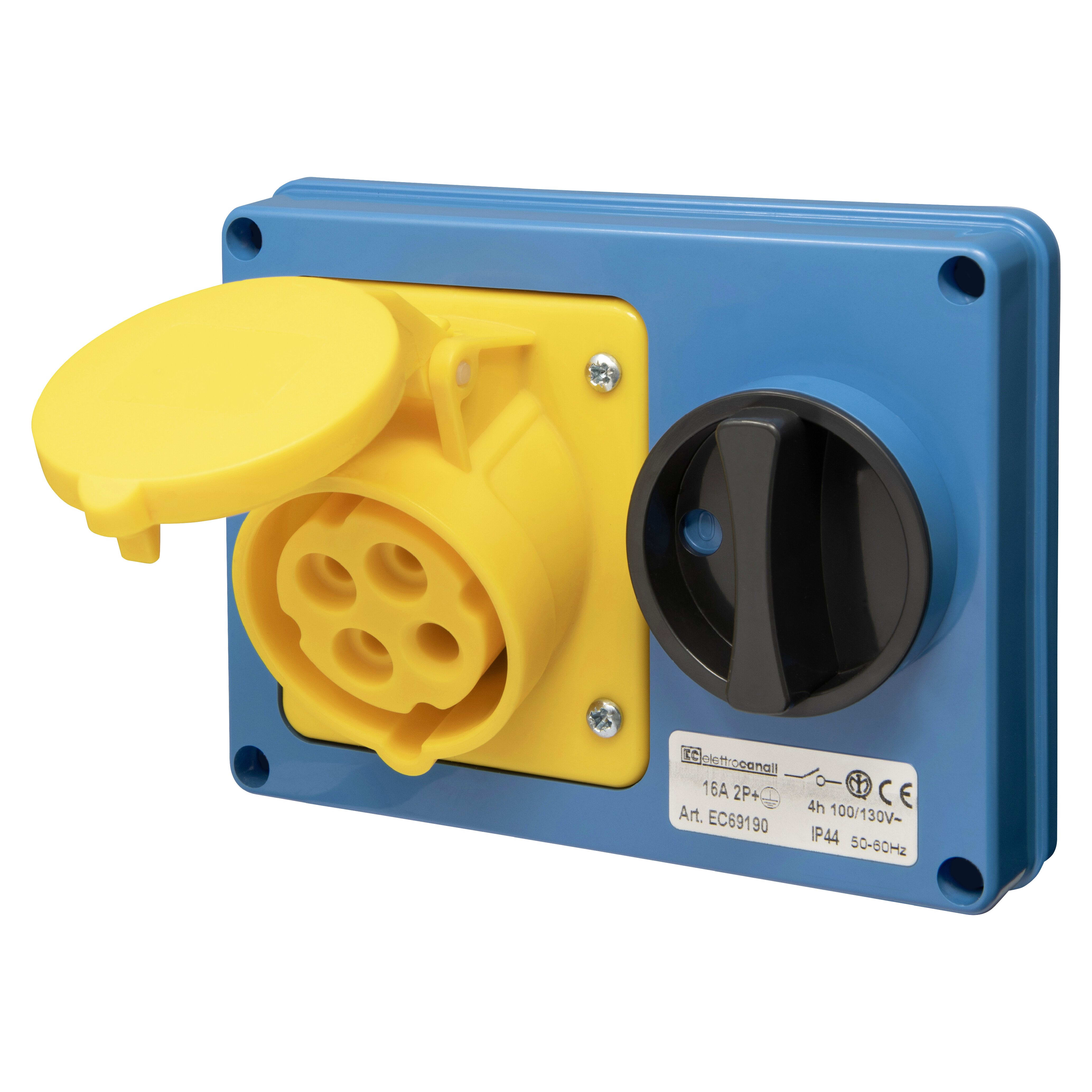 ELETTROCANALI SRL ETNEC69190 PRESA IOSBF SENZA FONDO IP44 110V 2P+T 1